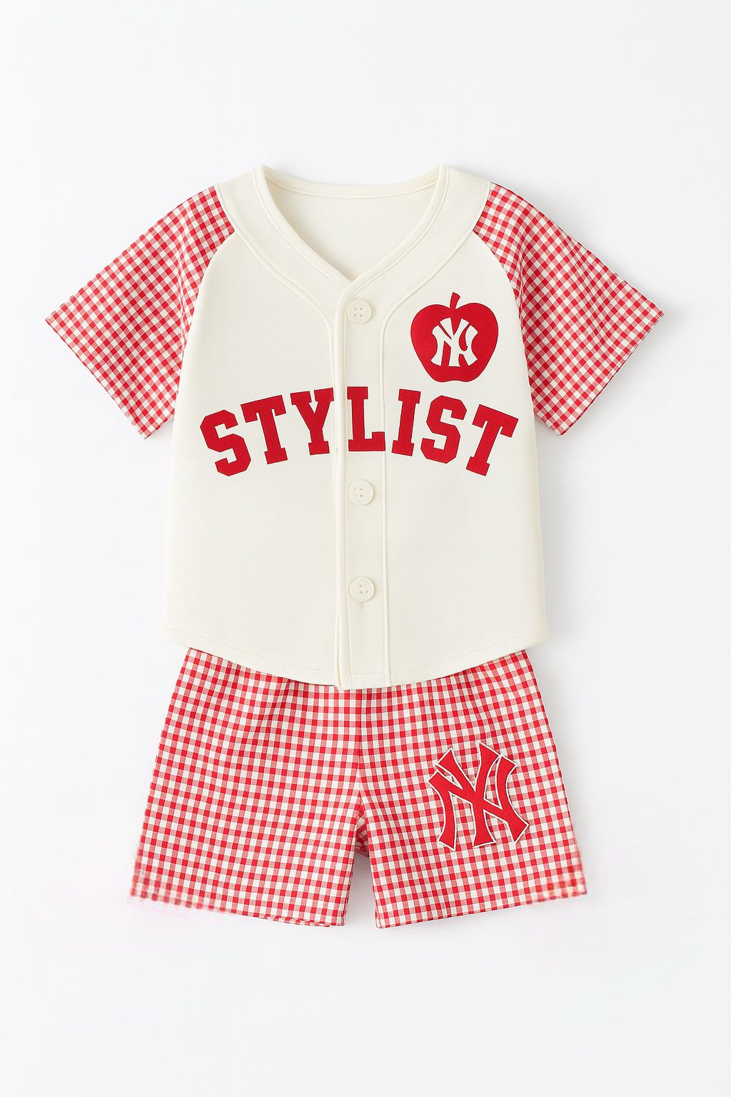 Kids School Style Stylist Shirt & Shorts Set