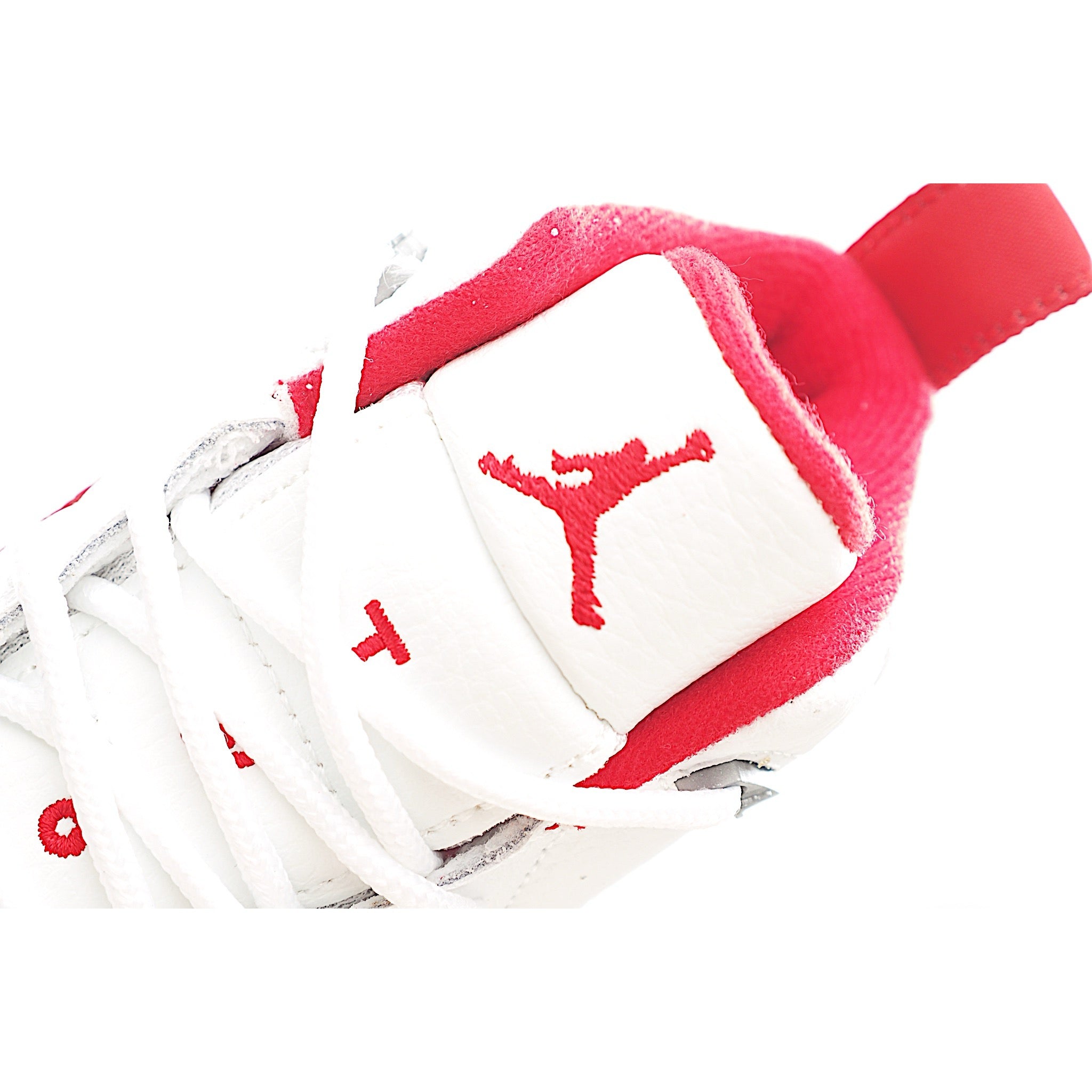 Red and black custom jays