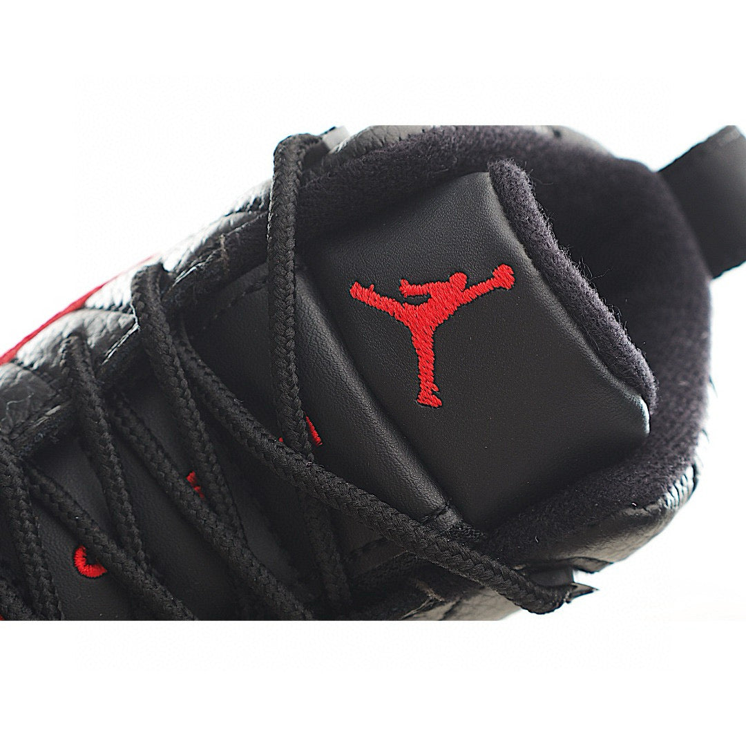 Red and black custom jays