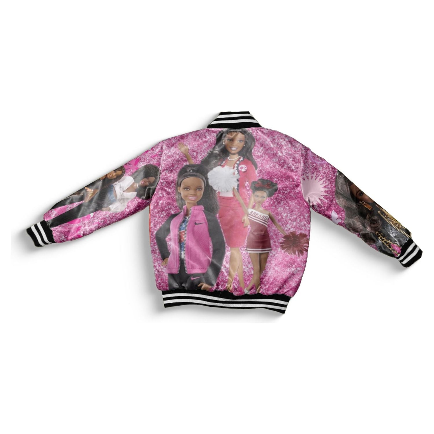 Kids Pink Barbie Bomber