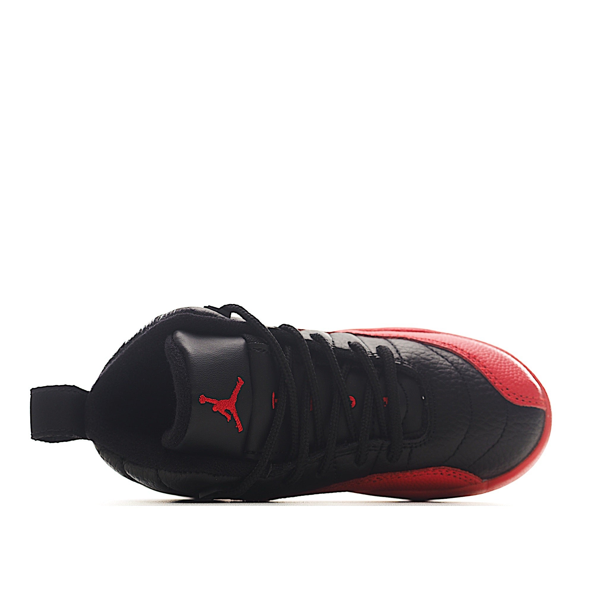 Red and black custom jays