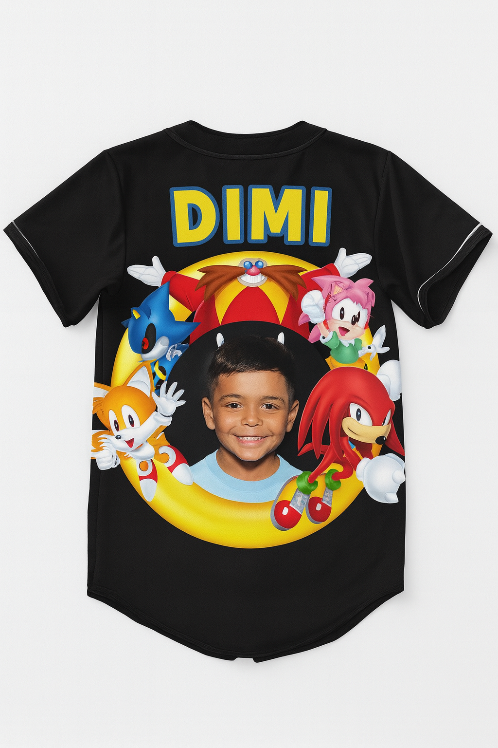 Kids Sonic Crash Baseball Jersey