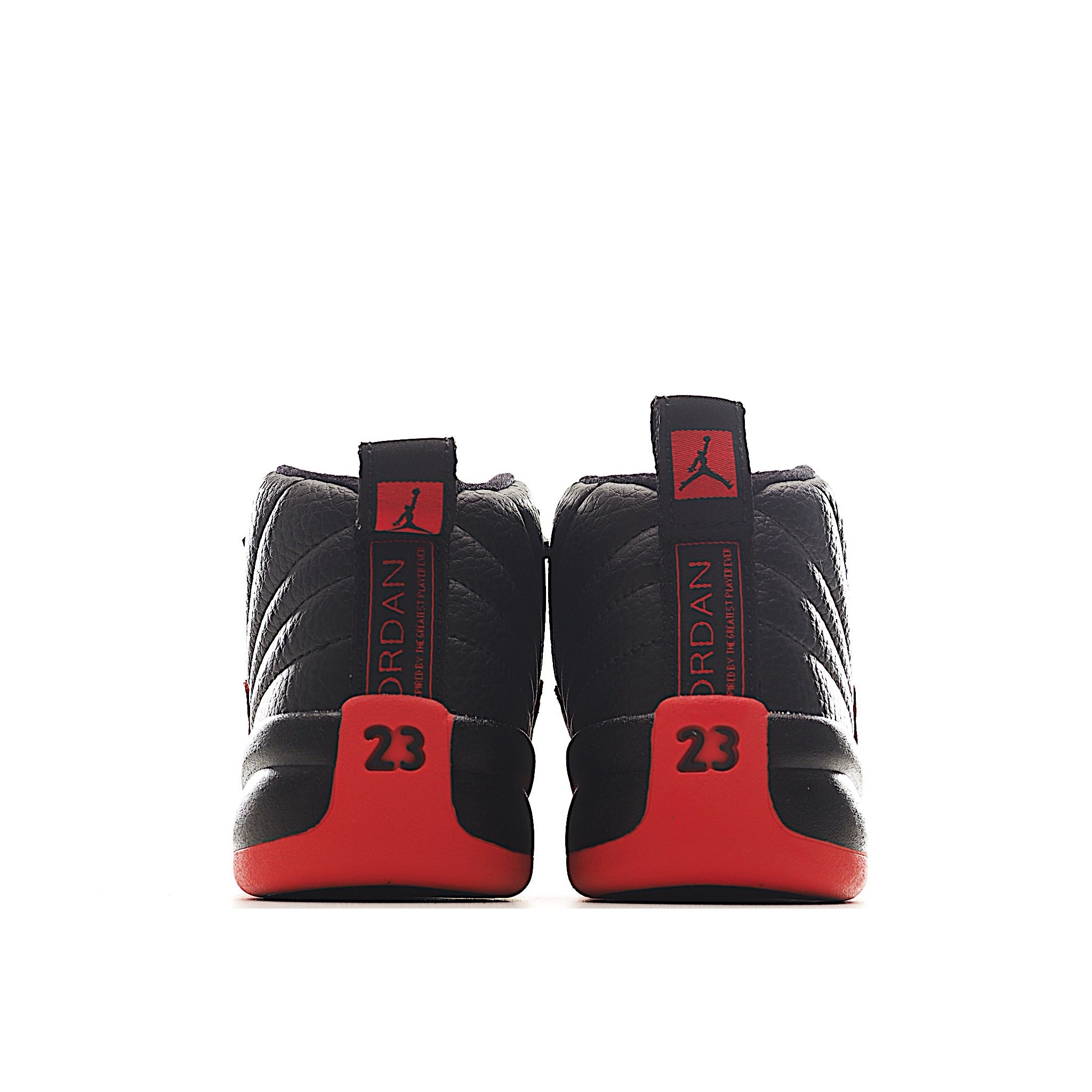 Red and black custom jays