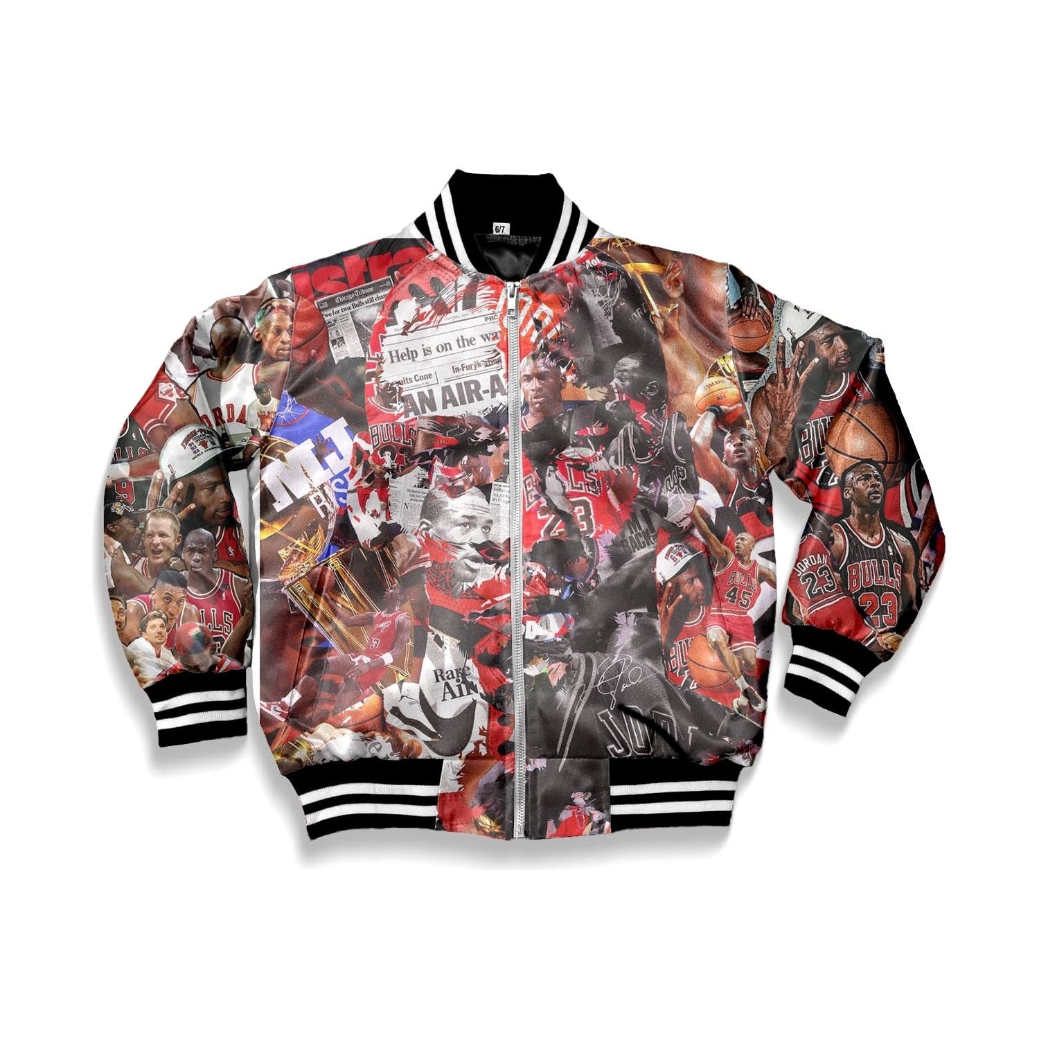 Men Michael Jordan Bulls Bomber