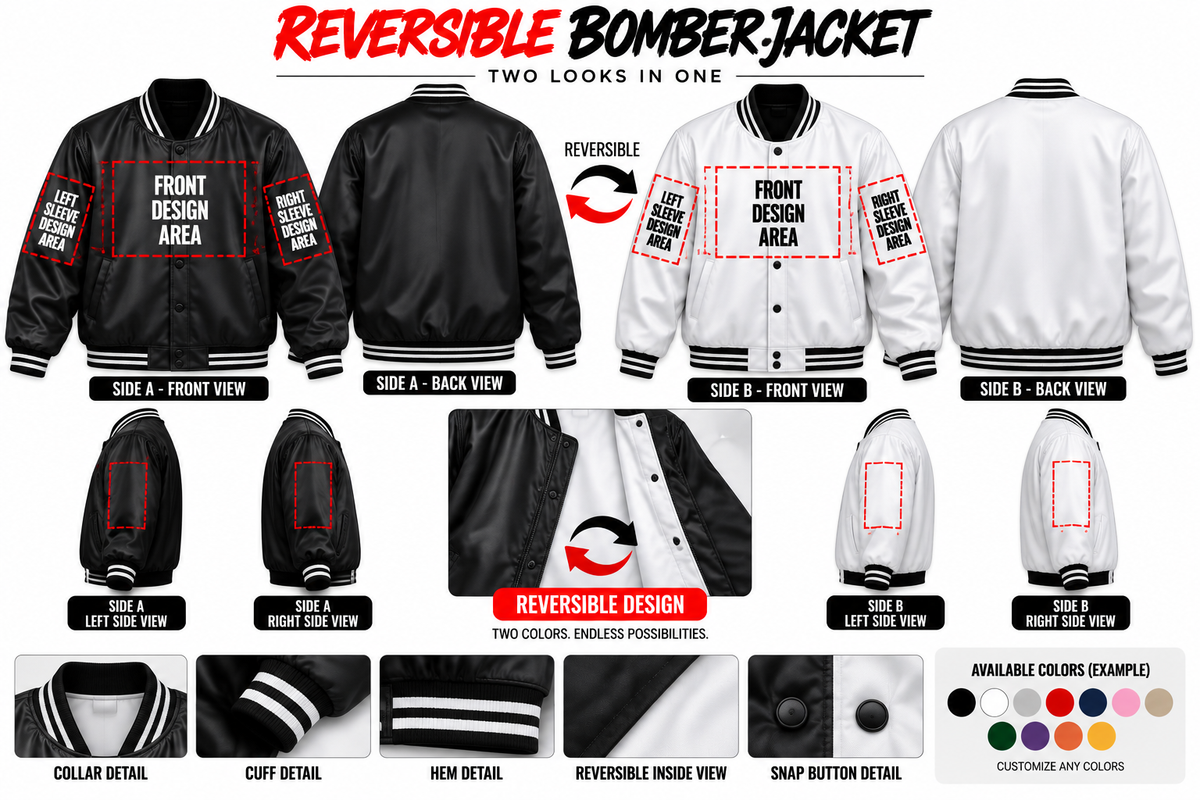 Kids Reversible Bomber