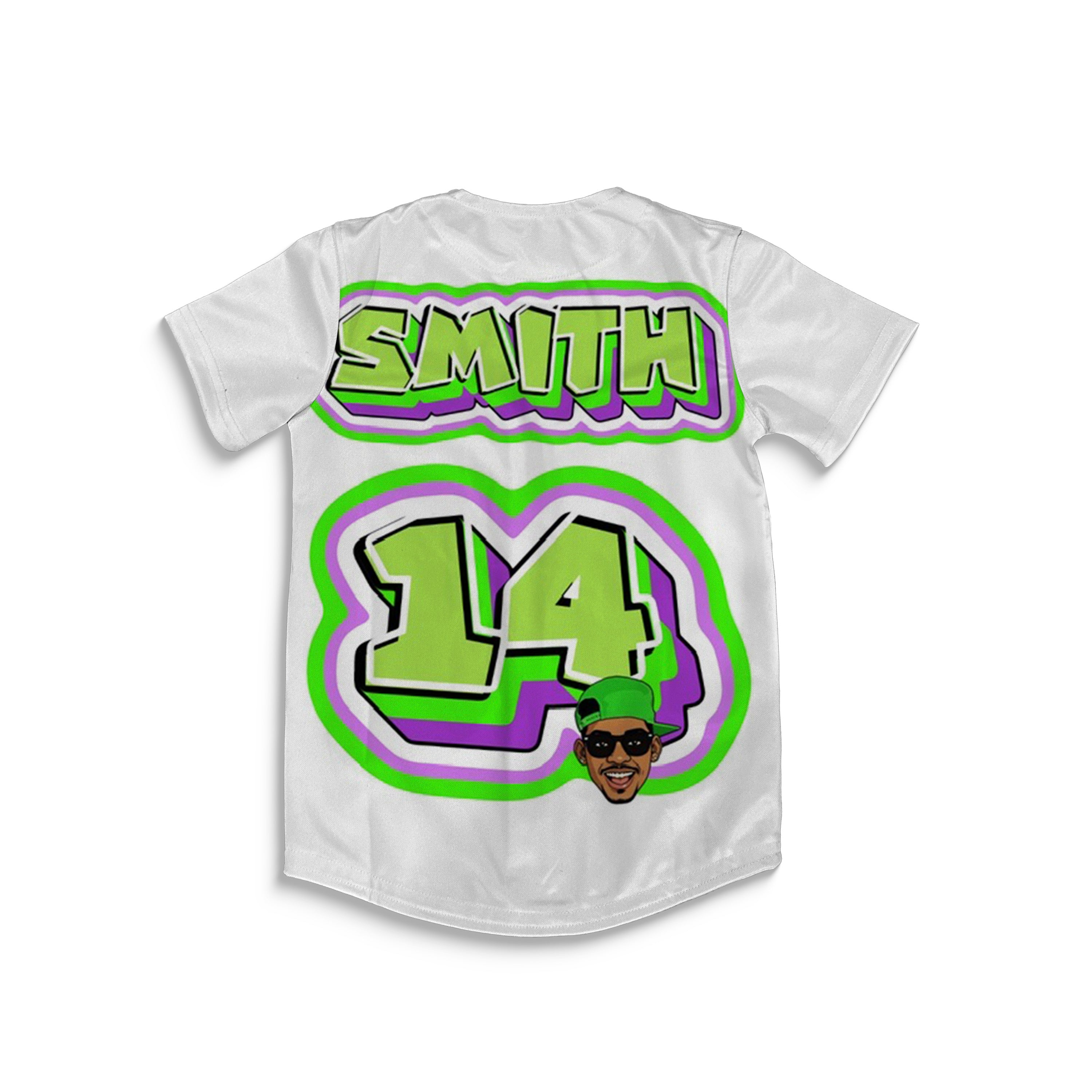 Kids Fresh Prince Baseball Jersey