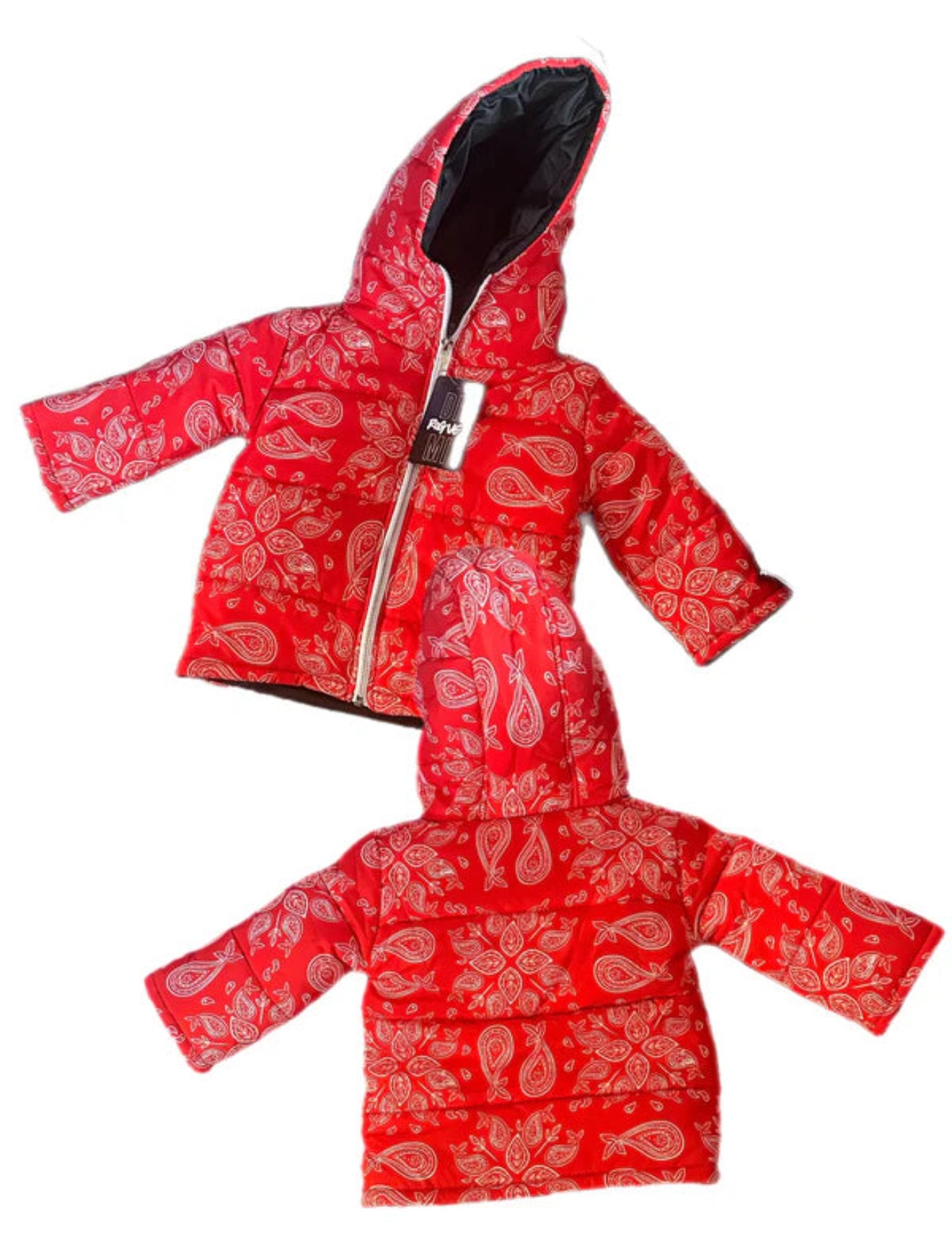 Kids Red Bandana Puffer