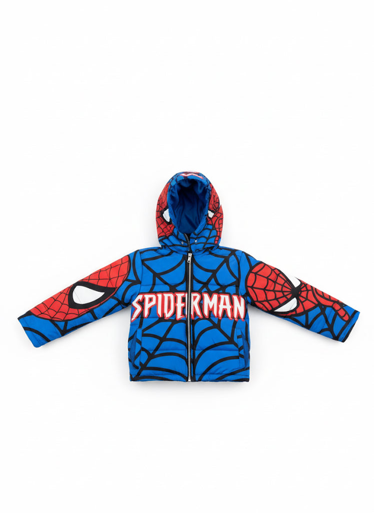 Sale Blue Spider-Man Kids puffer Jacket