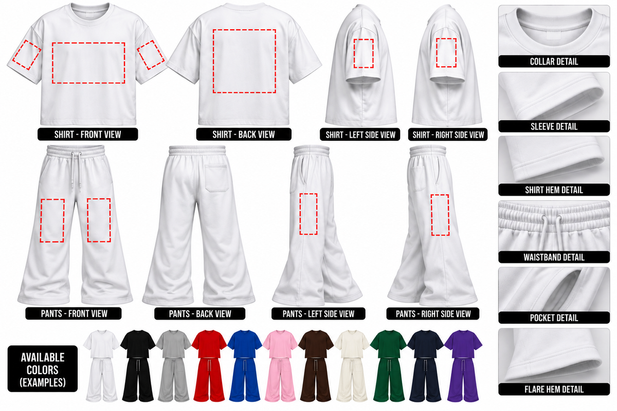 Design a shirt and pants set