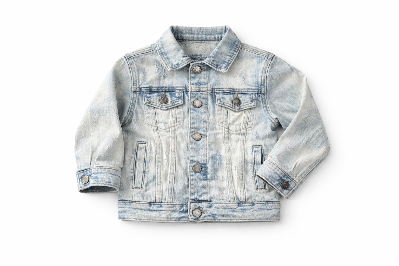 Kids light blue washed Denim Jacket