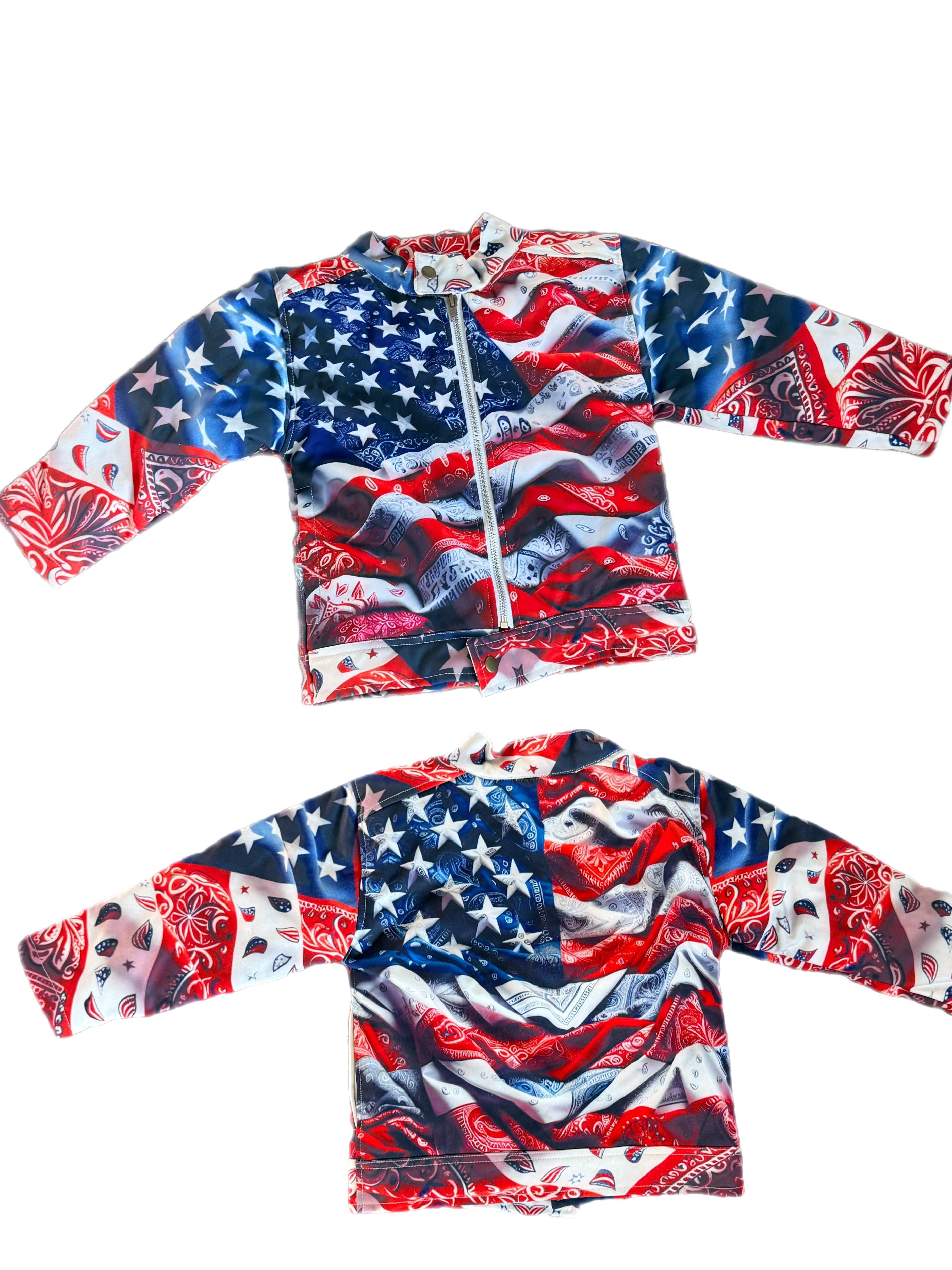 American Flag Bandana jacket