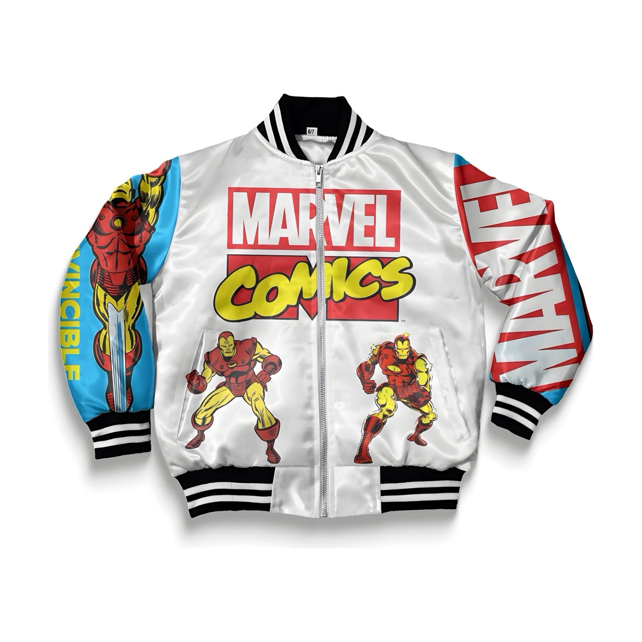 Men's comic iron man Bomber