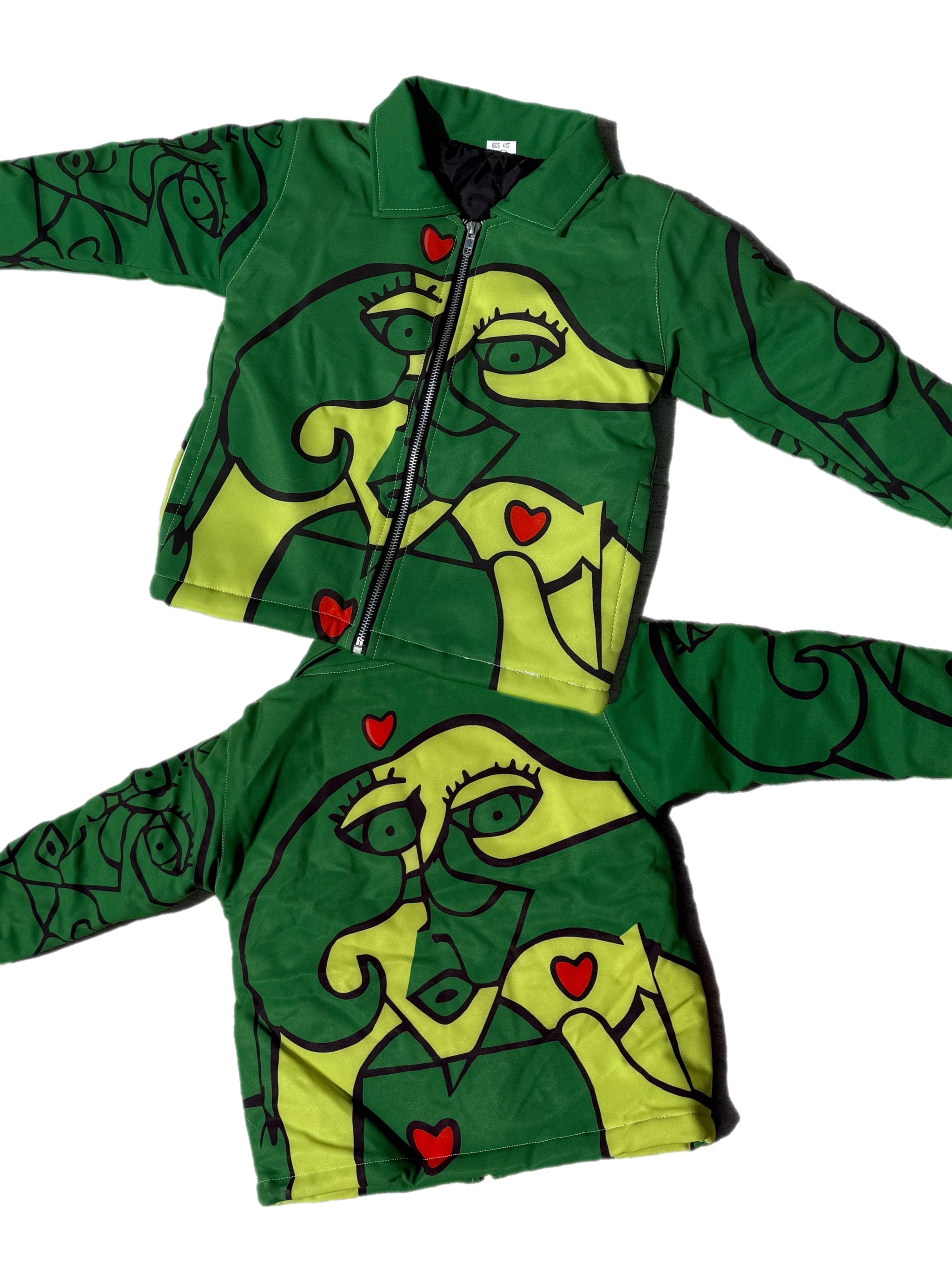 Kids Green Picasso Jacket