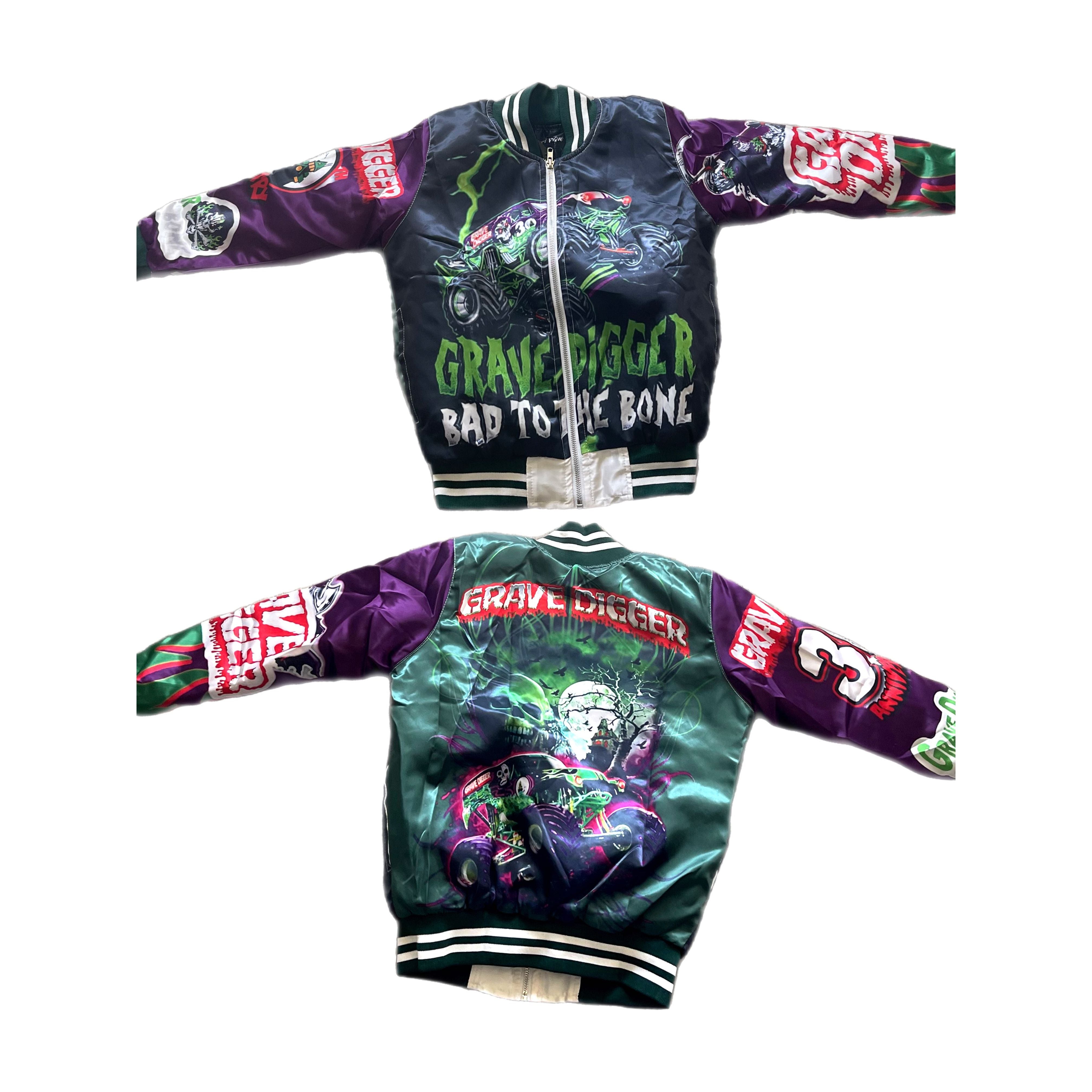 Grave digger bomber jacket