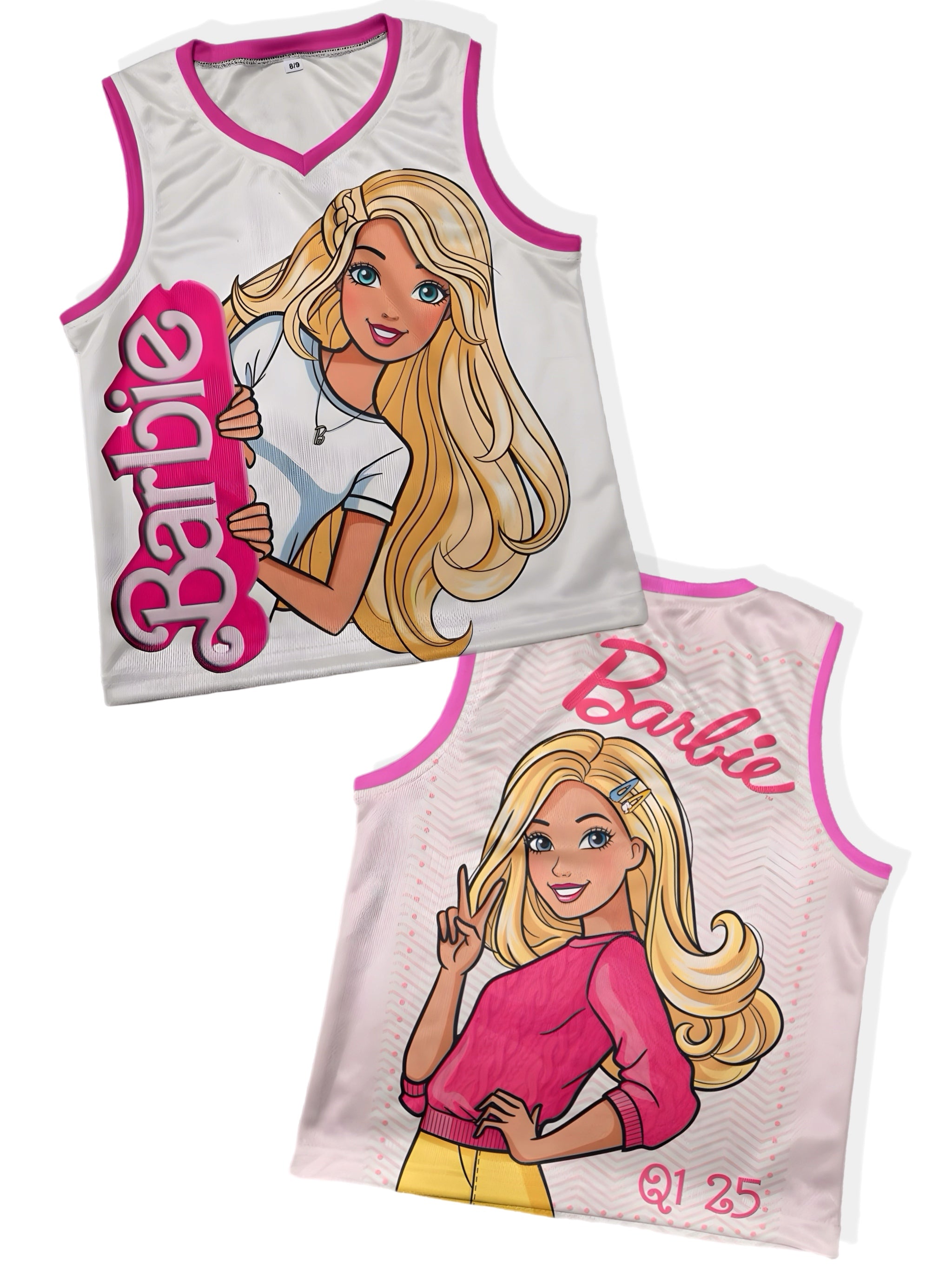 Kids Barbie basketball jersey