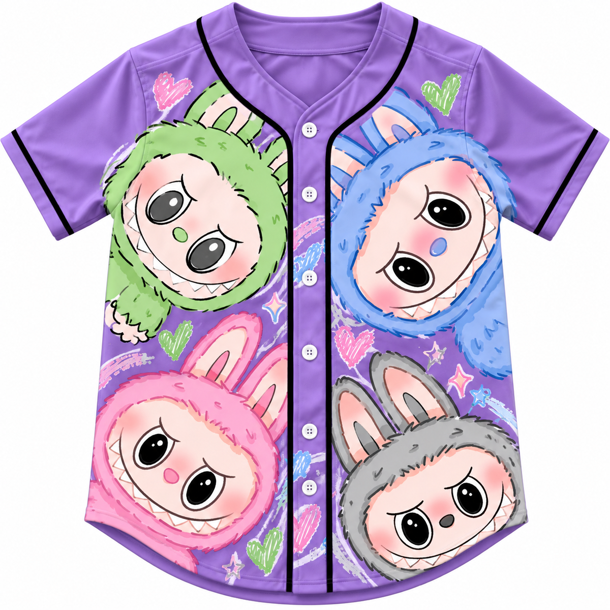 Kids Lububu Baseball Jersey