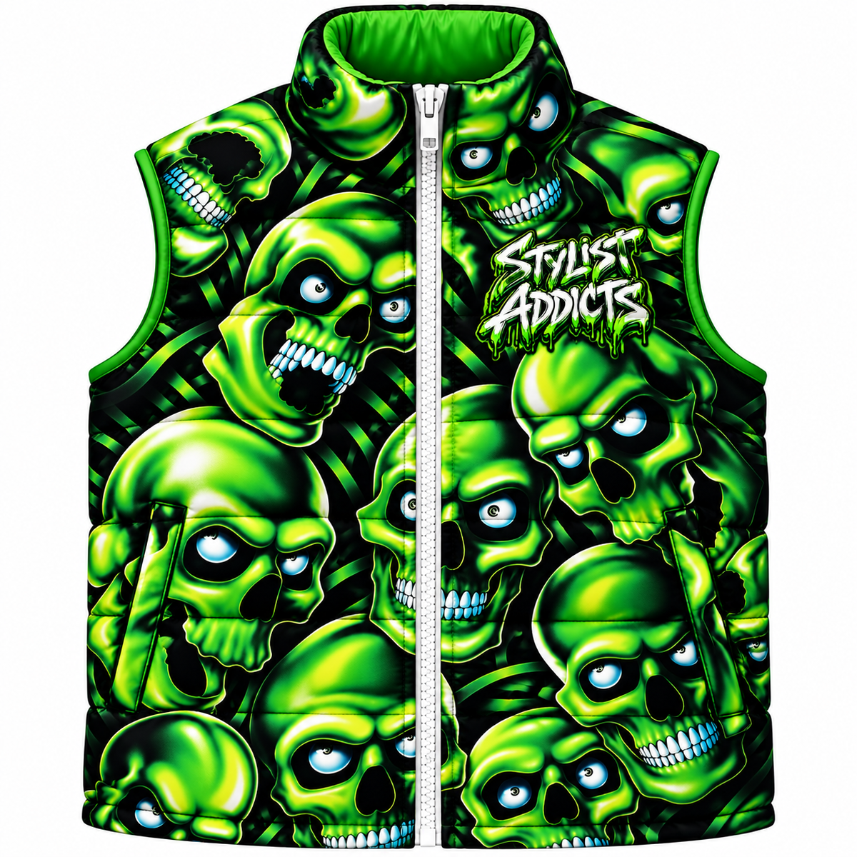 Kids Glow Skulls Vest