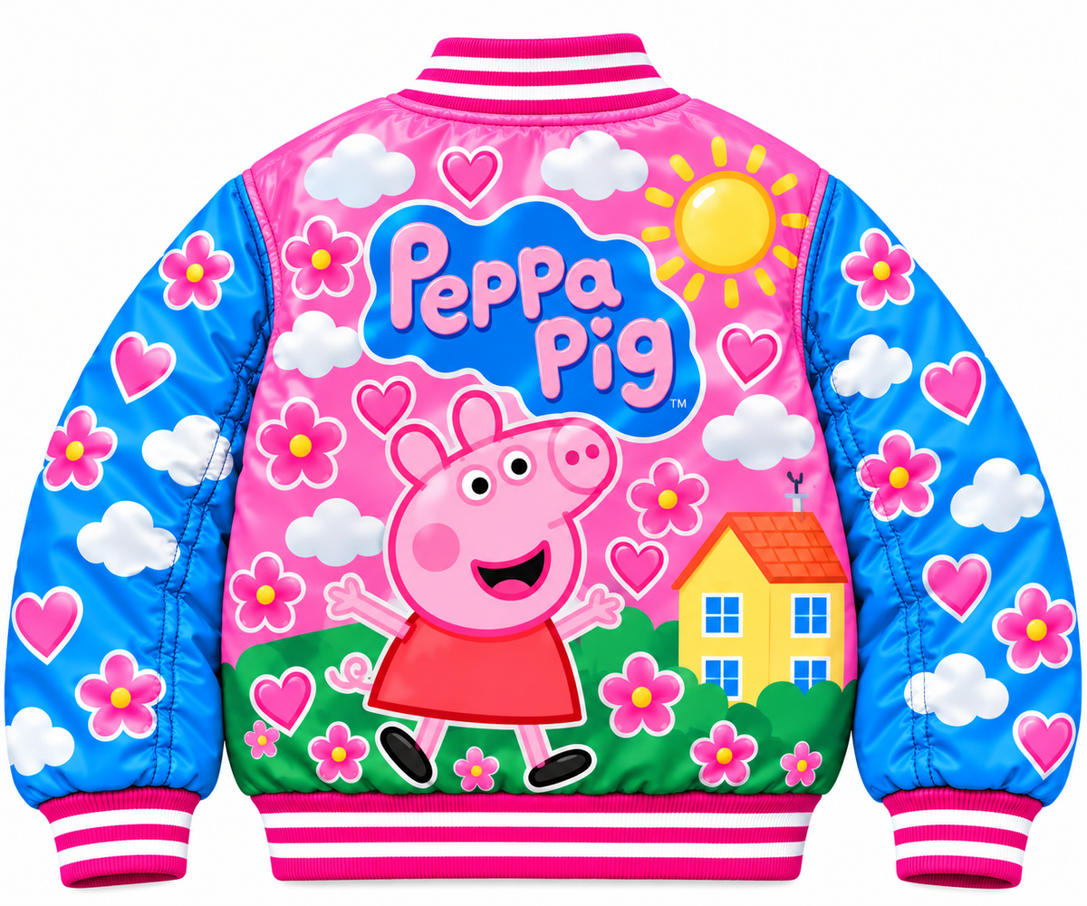 Kids Girl Peppa Pig Bomber