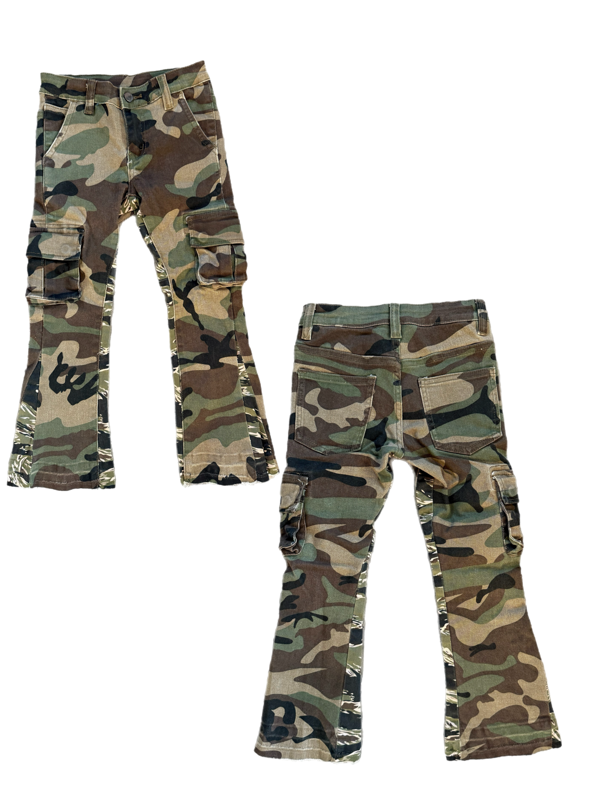 Kids Army Cargo Denim Jeans