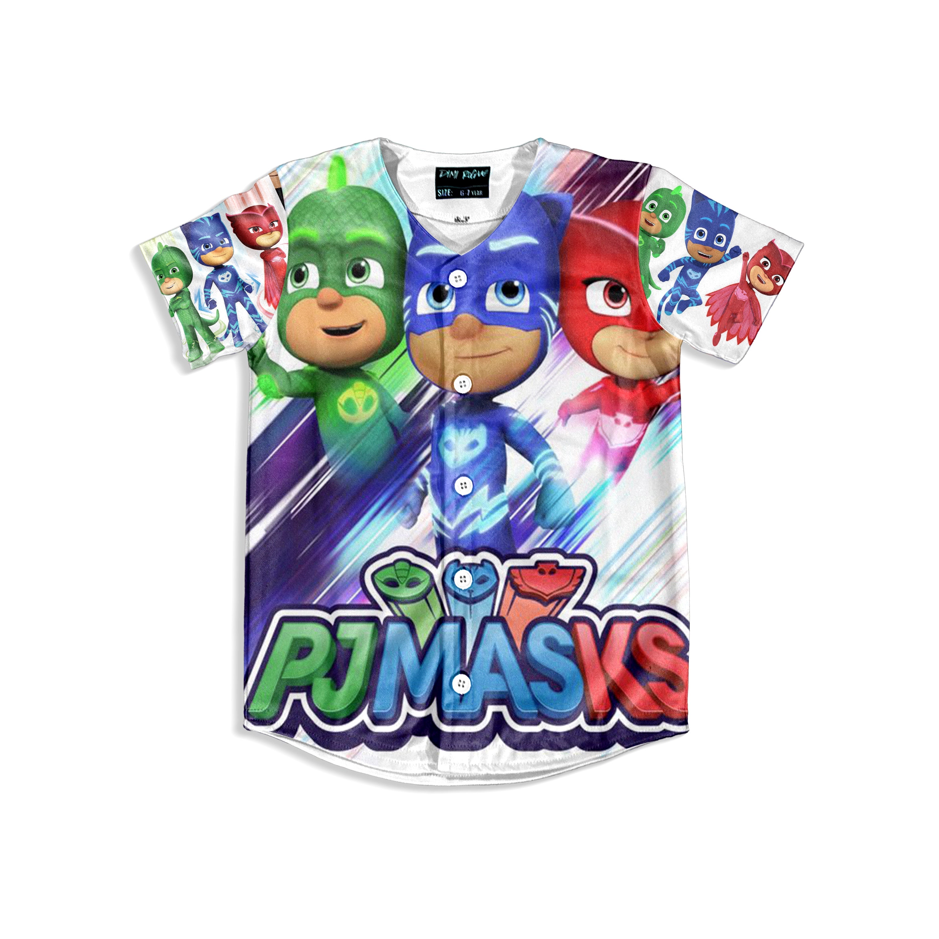 Kids Pj Mask Baseball jersey