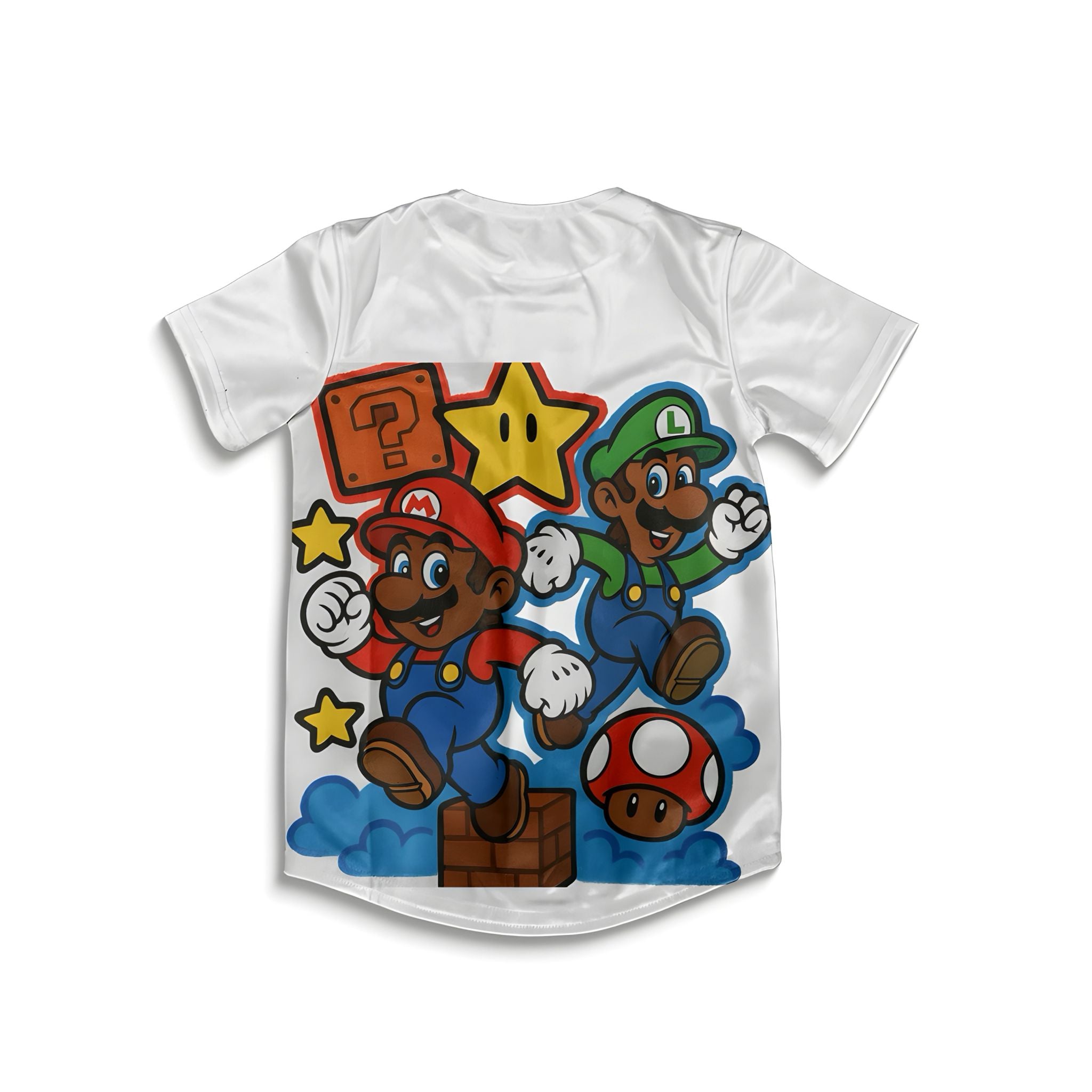 Kids Melanin Super Mario Baseball jersey