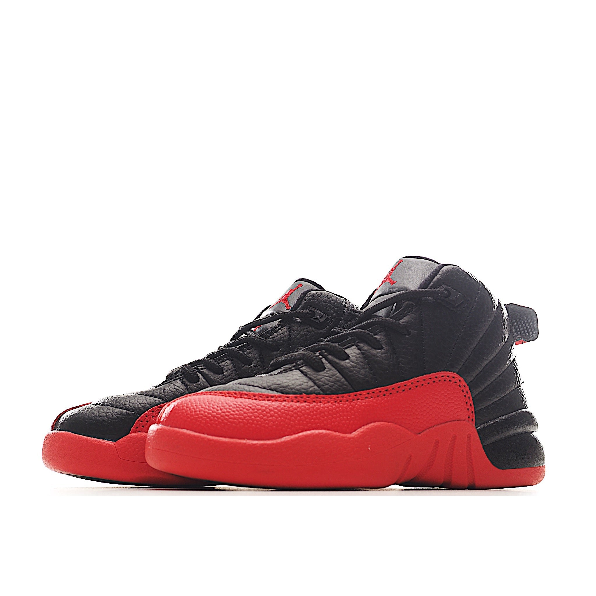 Red and black custom jays
