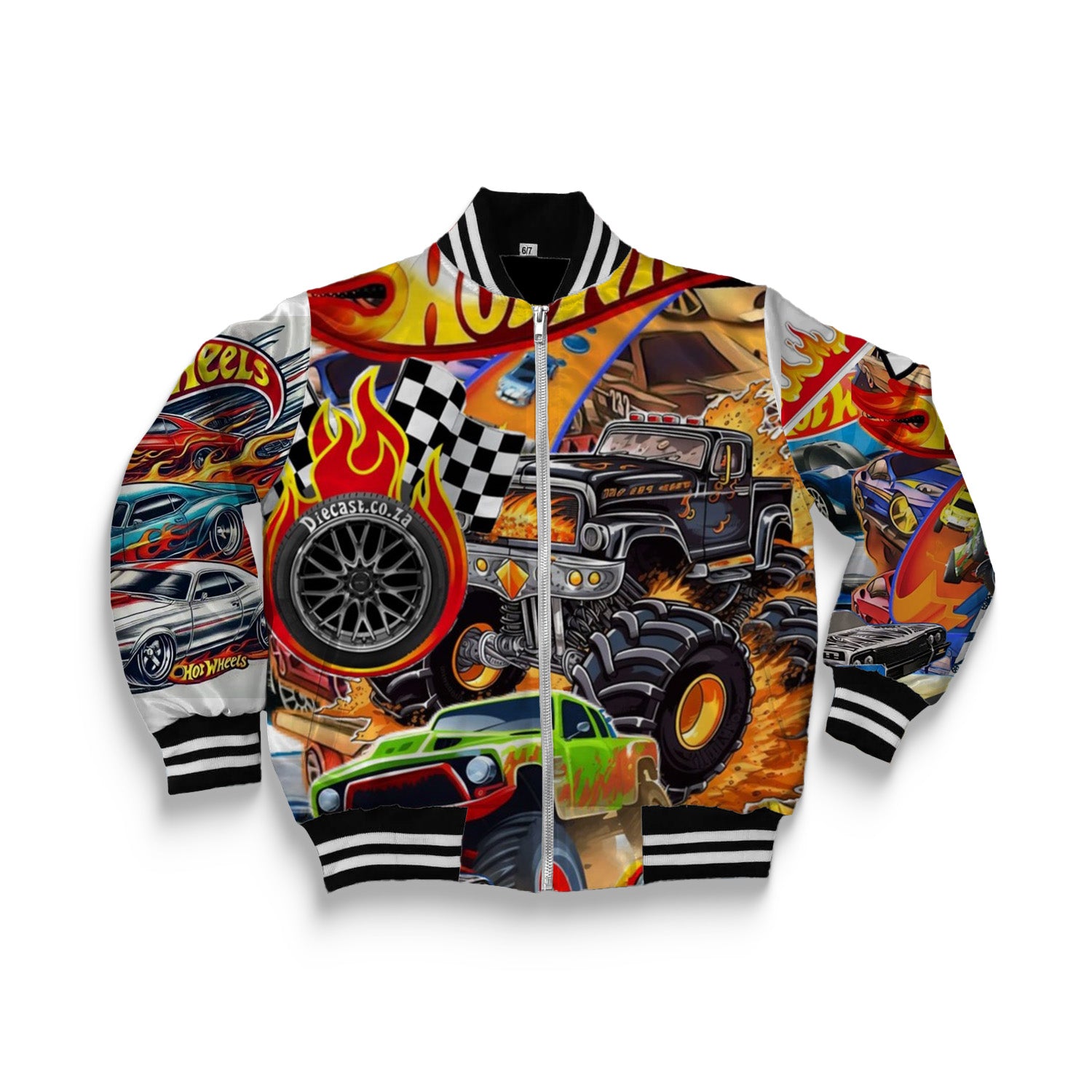Kids Hotwheels Monster Truck Bomber Jacket