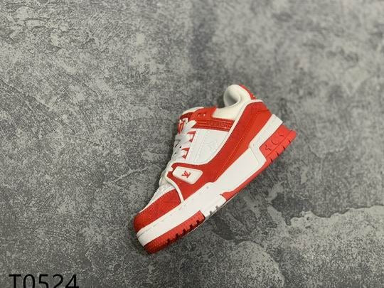 LV Trainer Sneaker in Red