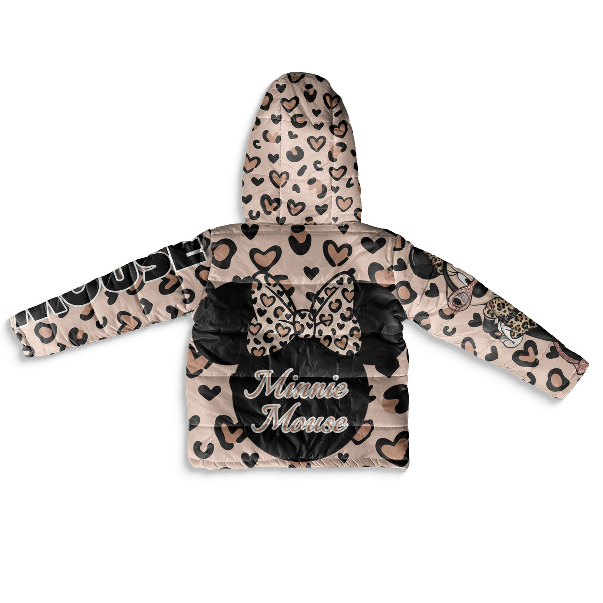 Kids Minnie Leopard Print Puffer