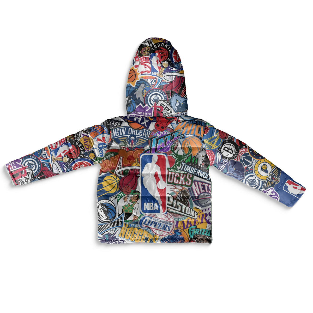 Kids i Love Basketball Puffer