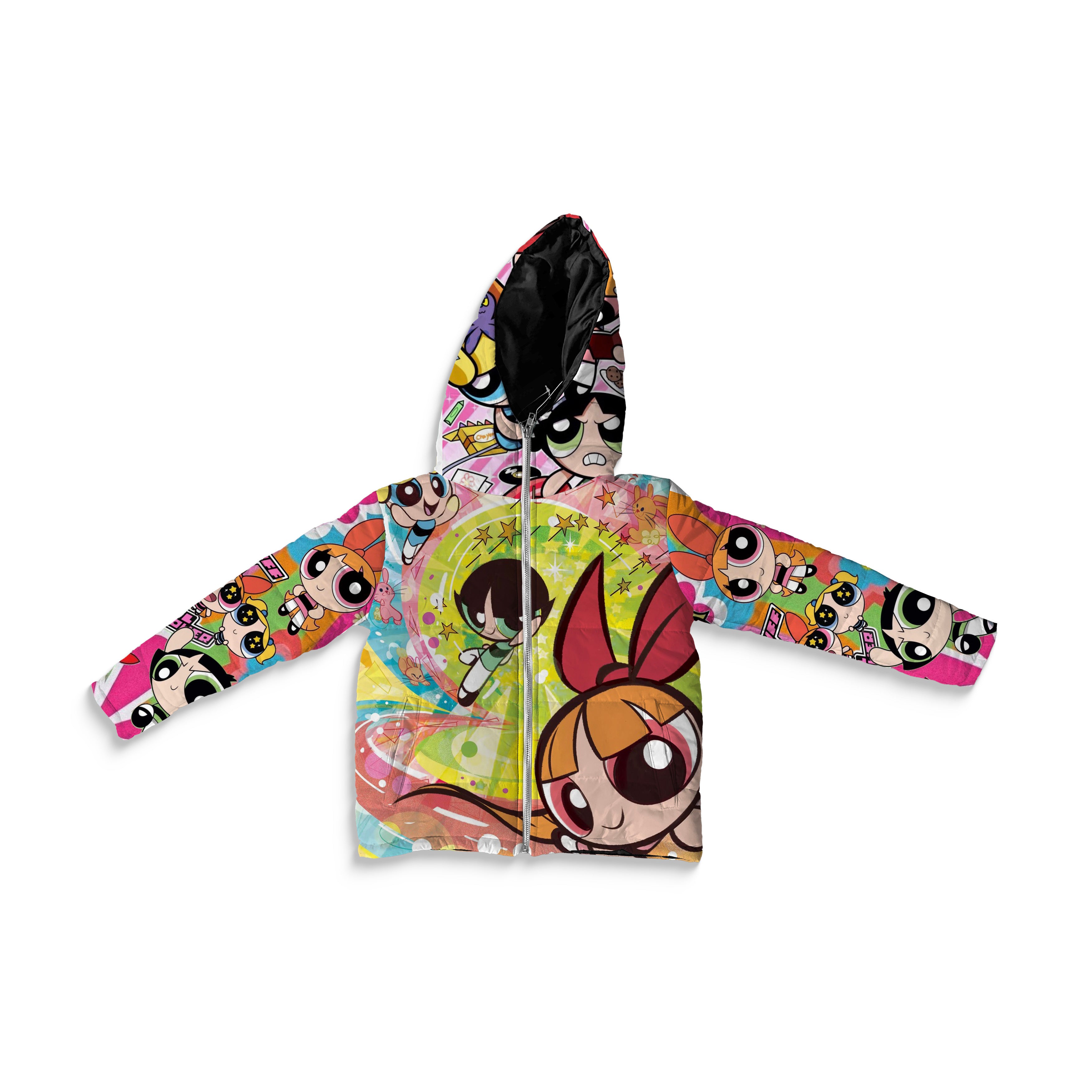 Kids Girls Power Puff Girls Puffer
