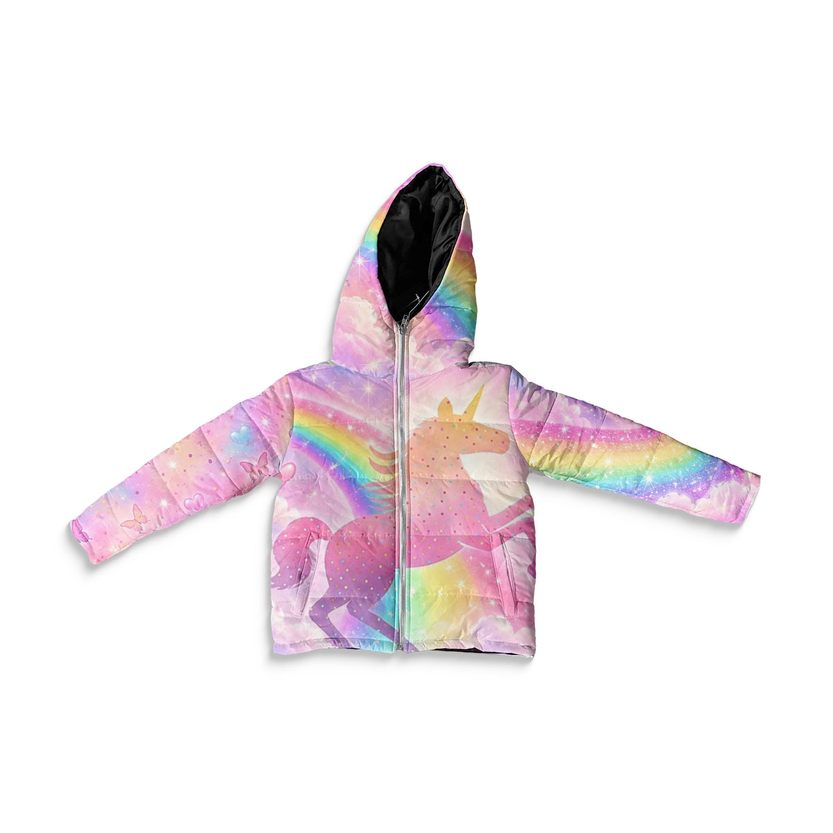Kids Unicorn Love Puffer