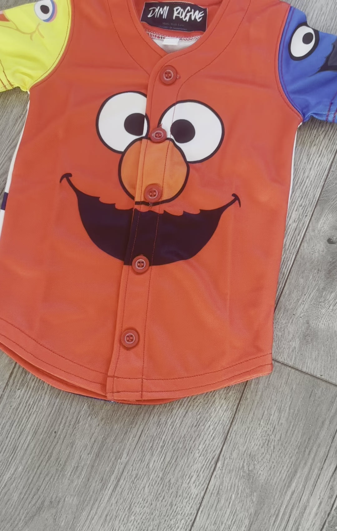 Kids Elmo baseball jersey