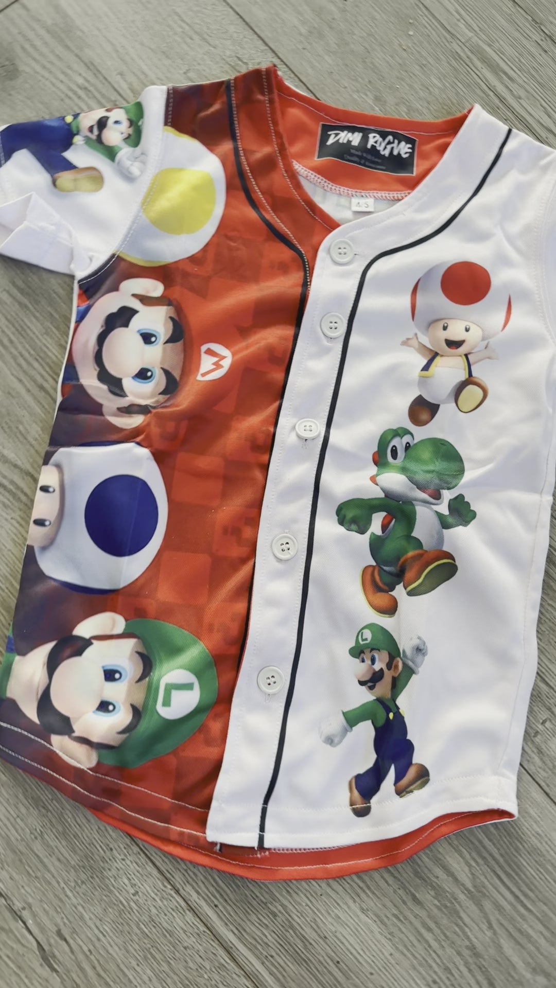 Kids baseball jersey set