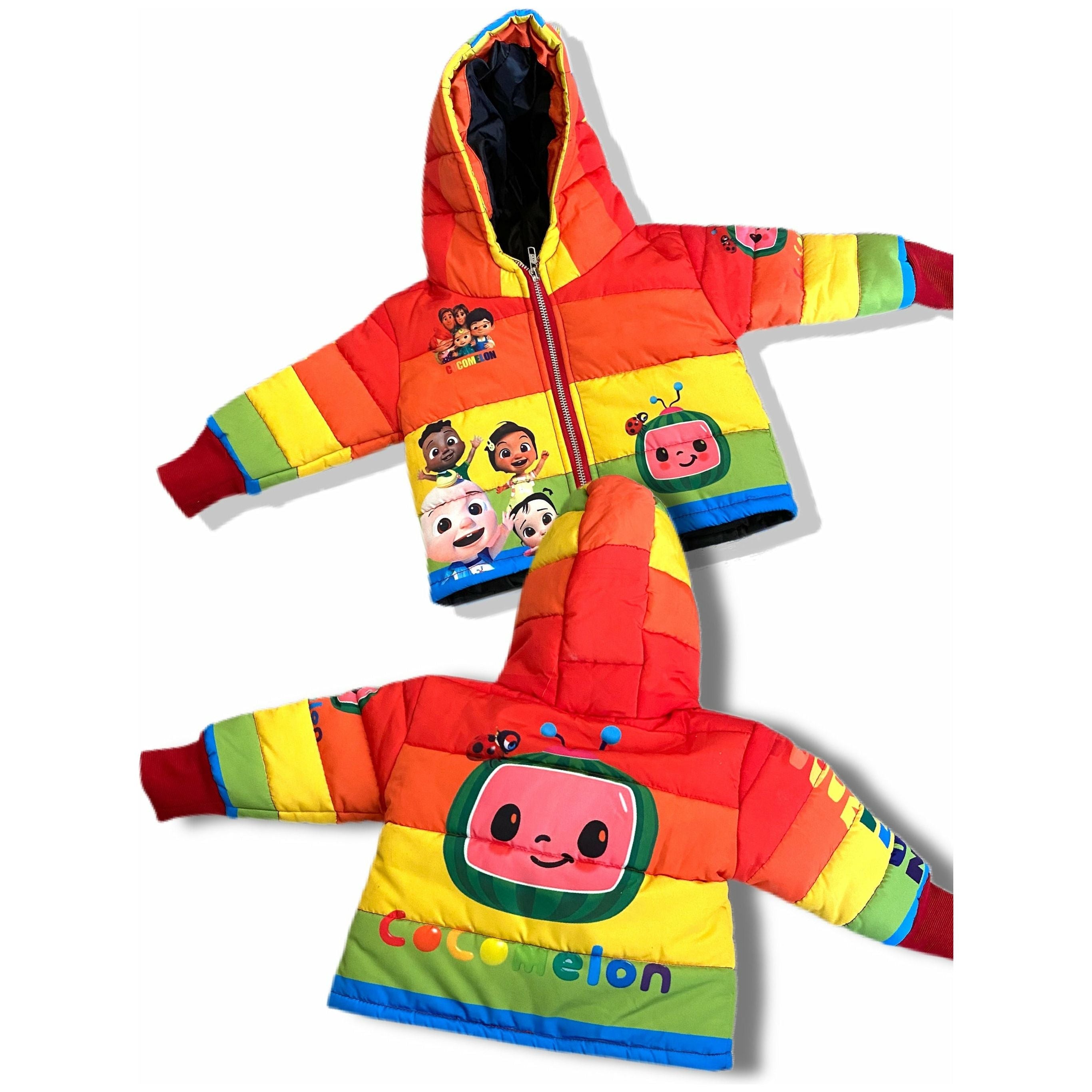 kids cocomelon puffer jacket coat
