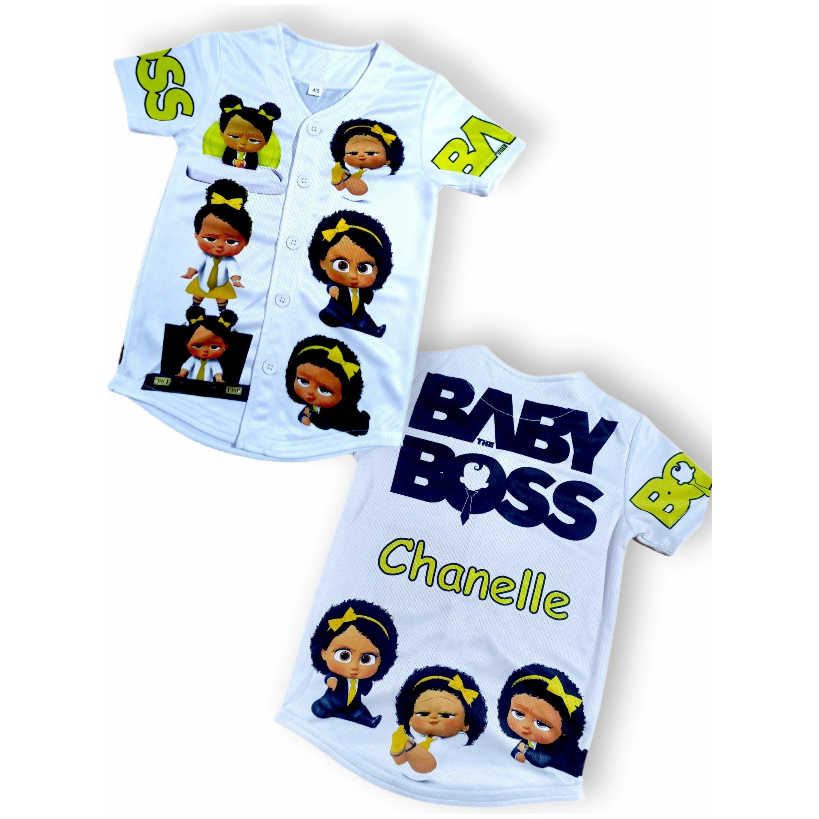 Kids Girl Boss Baby Baseball Jersey - DimiRogue