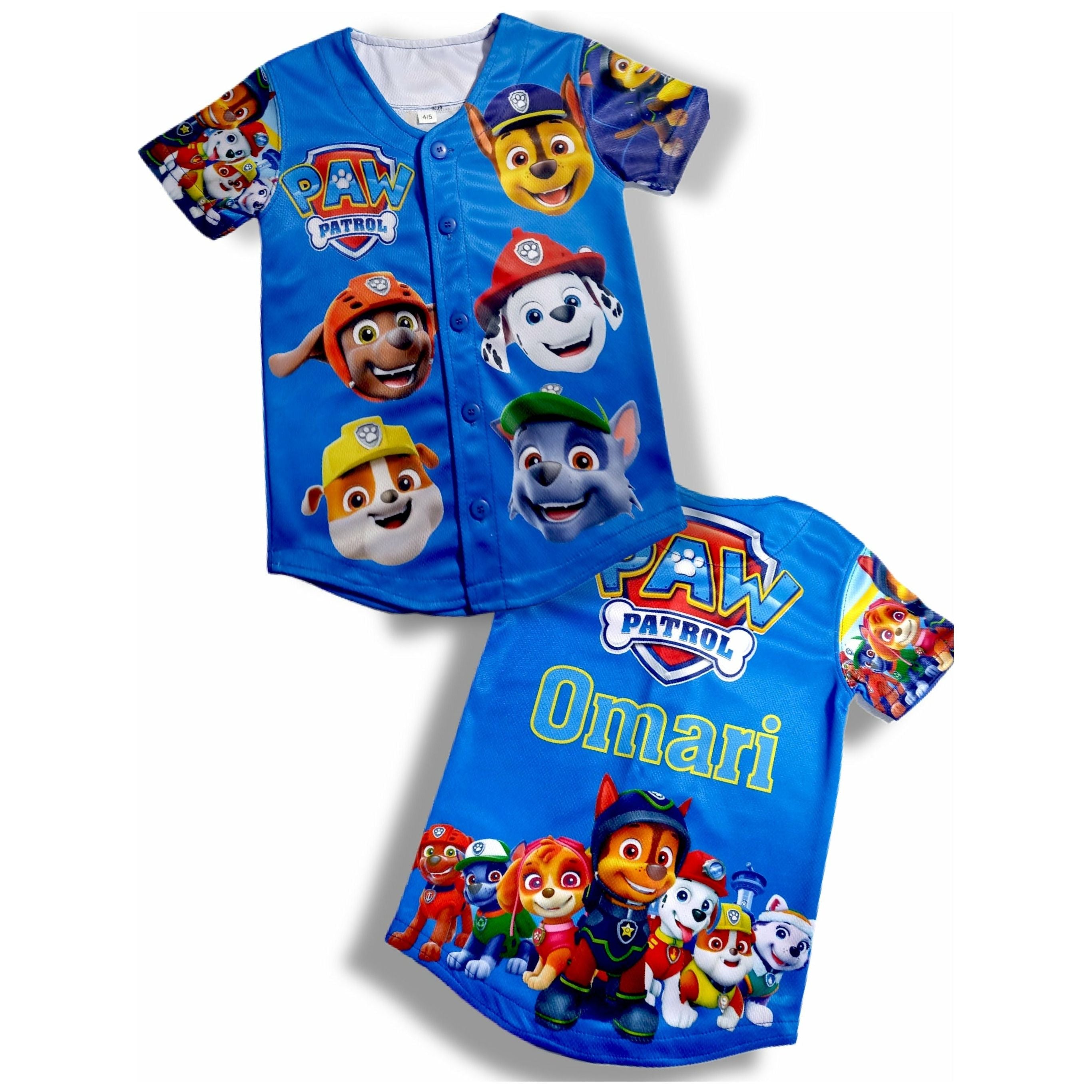 Paw patrol face jersey
