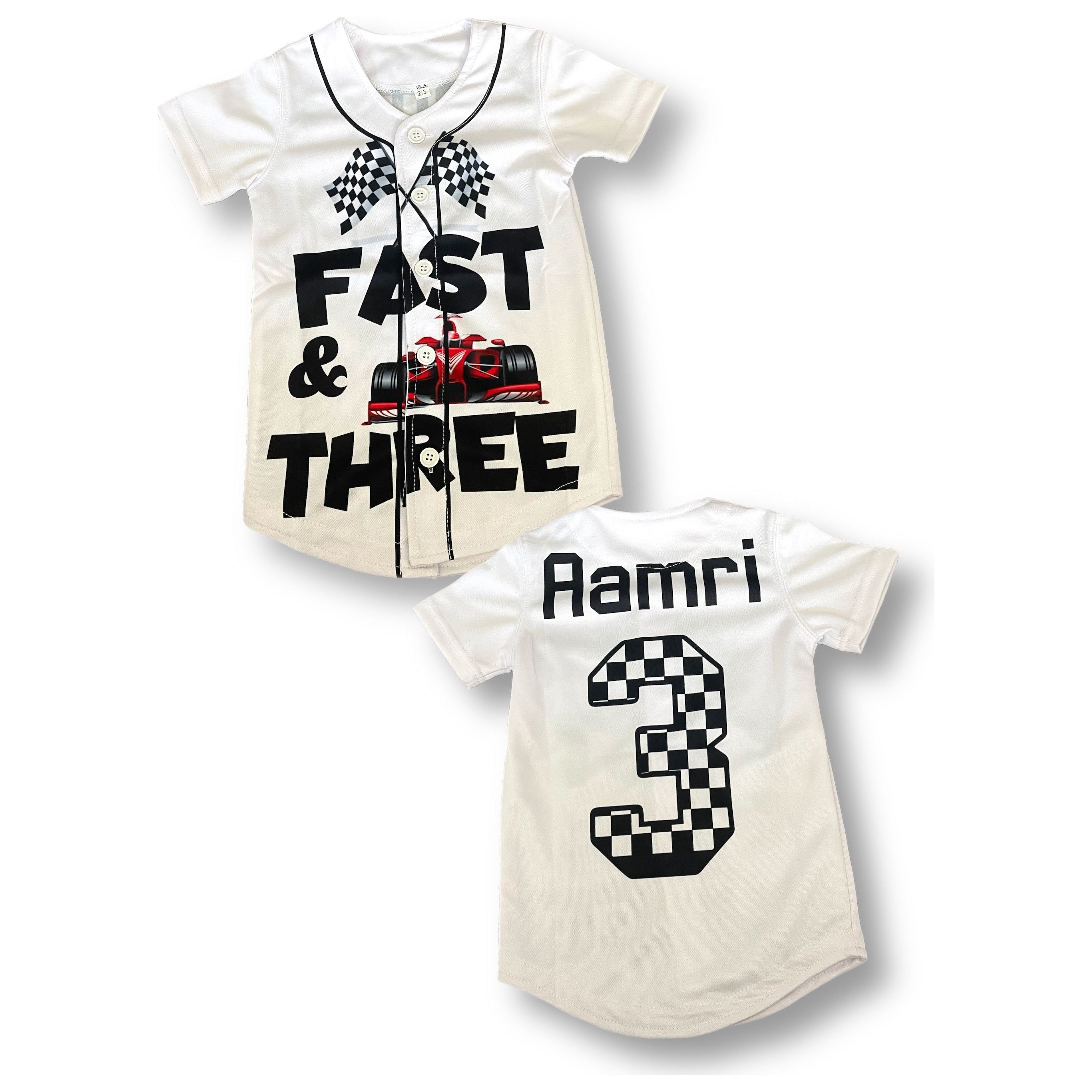 Fast and 3 Baseball Jersey