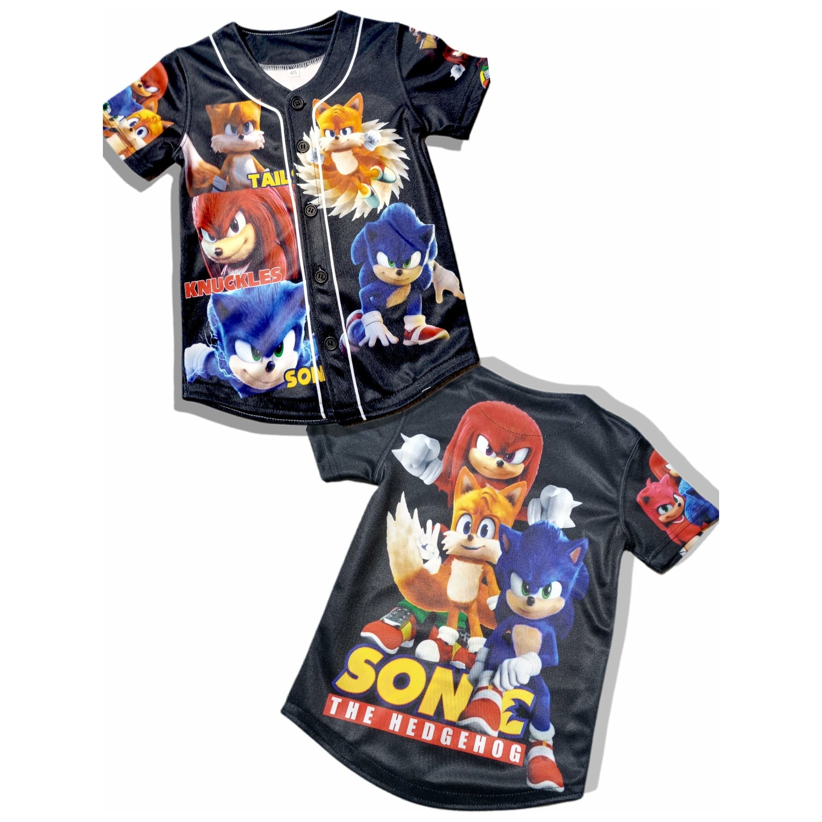 Kids Sonic & Crew Baseball jersey