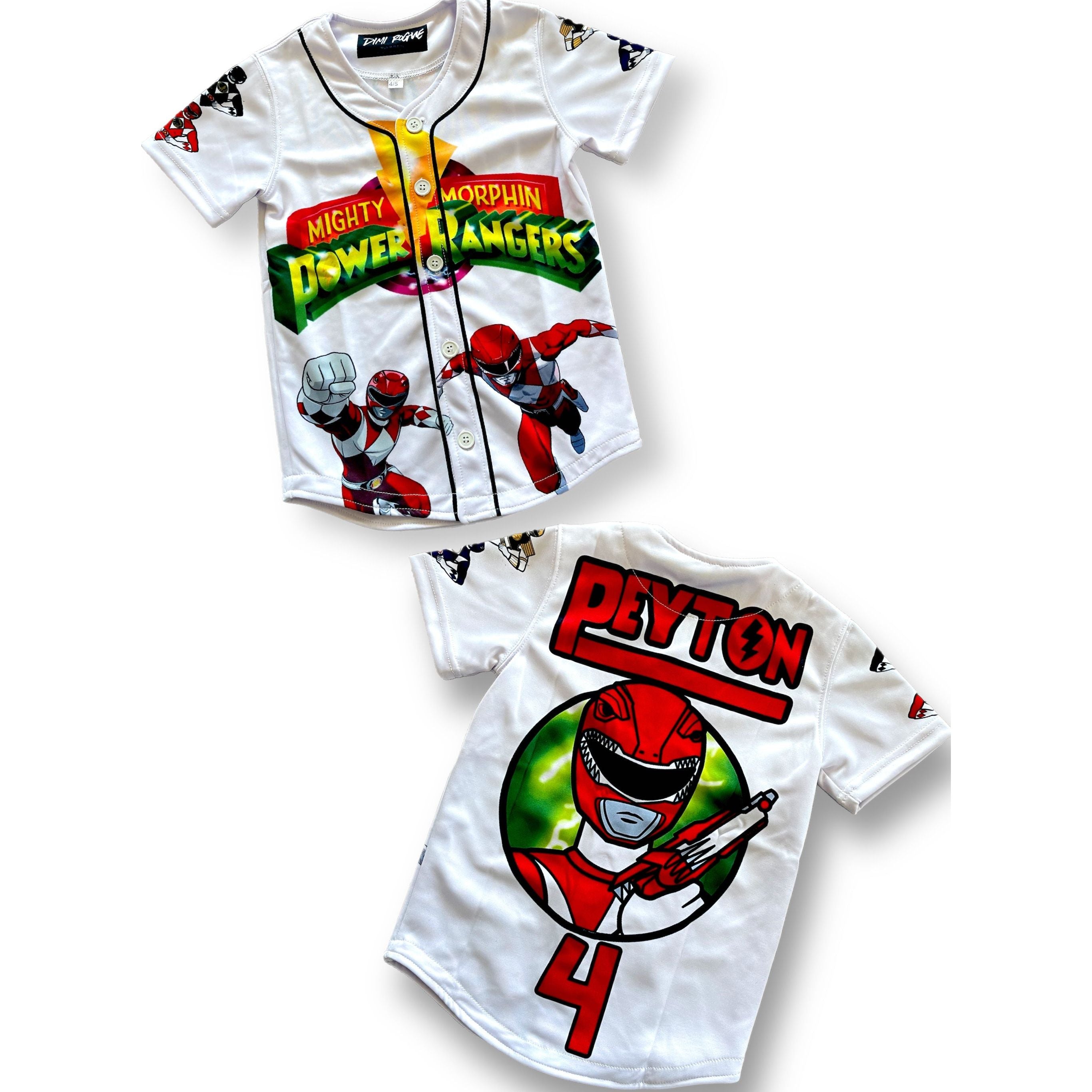 Red power ranger shirt