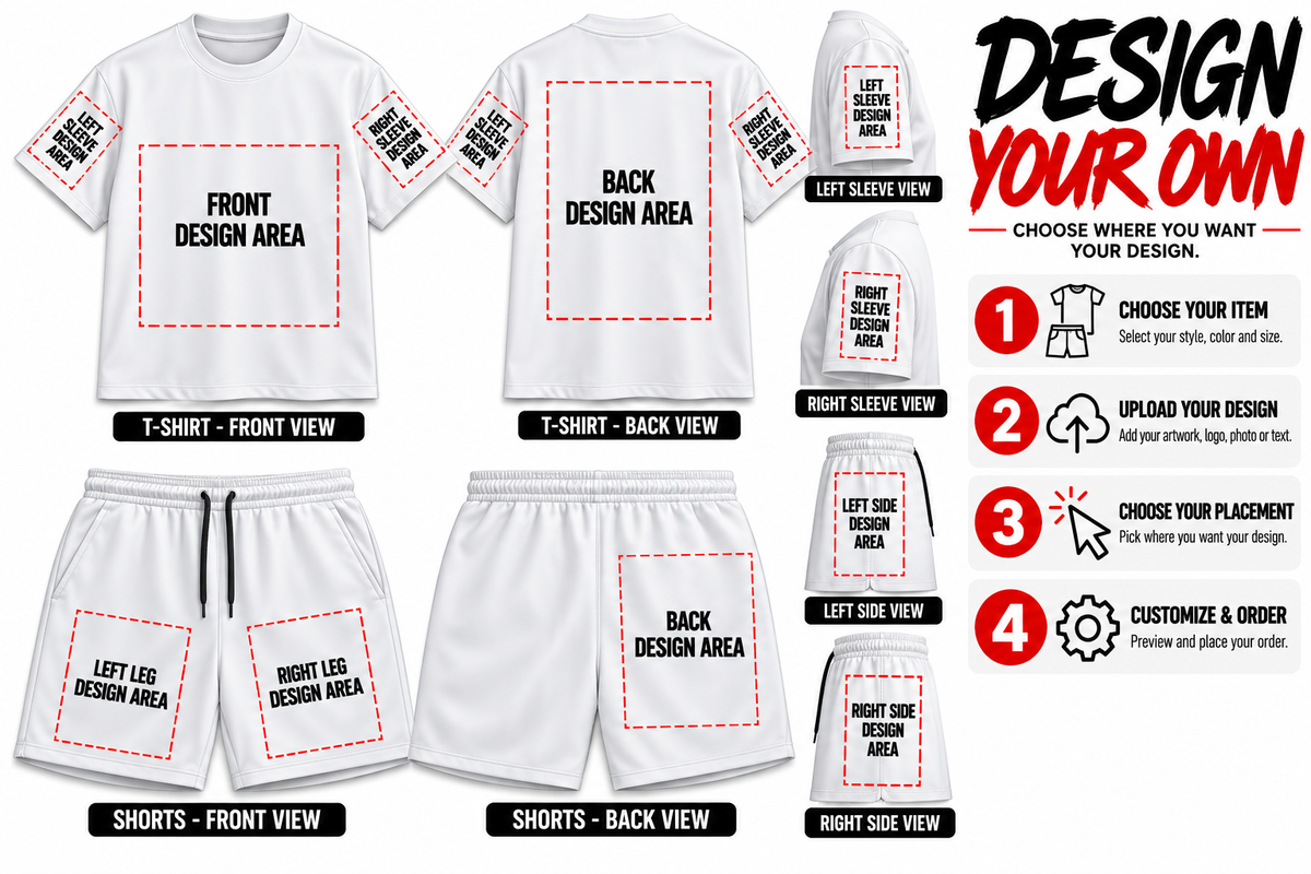 Design a Tshirt and shorts set