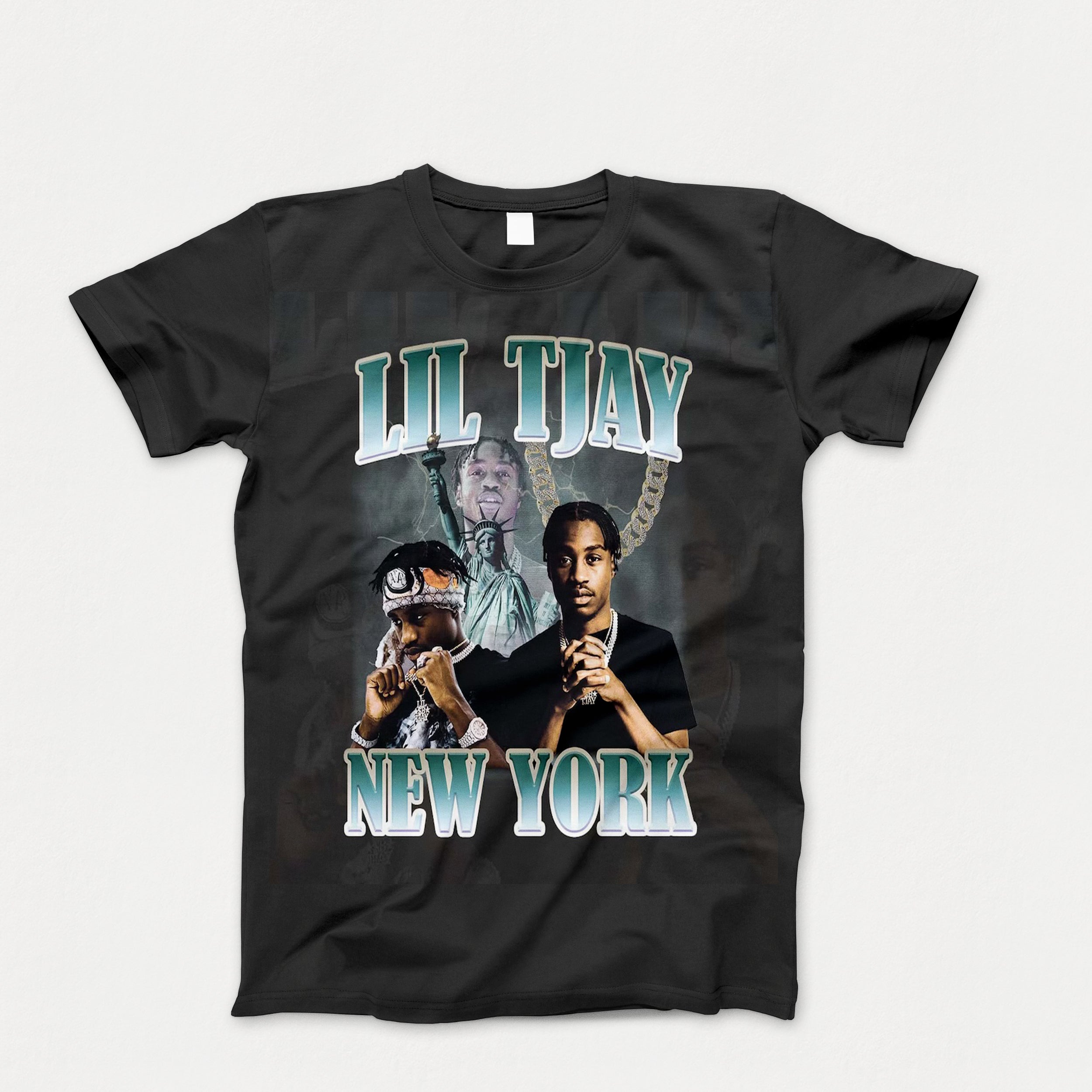 Unisex Adult Lil Tjay New York Tee Shirt