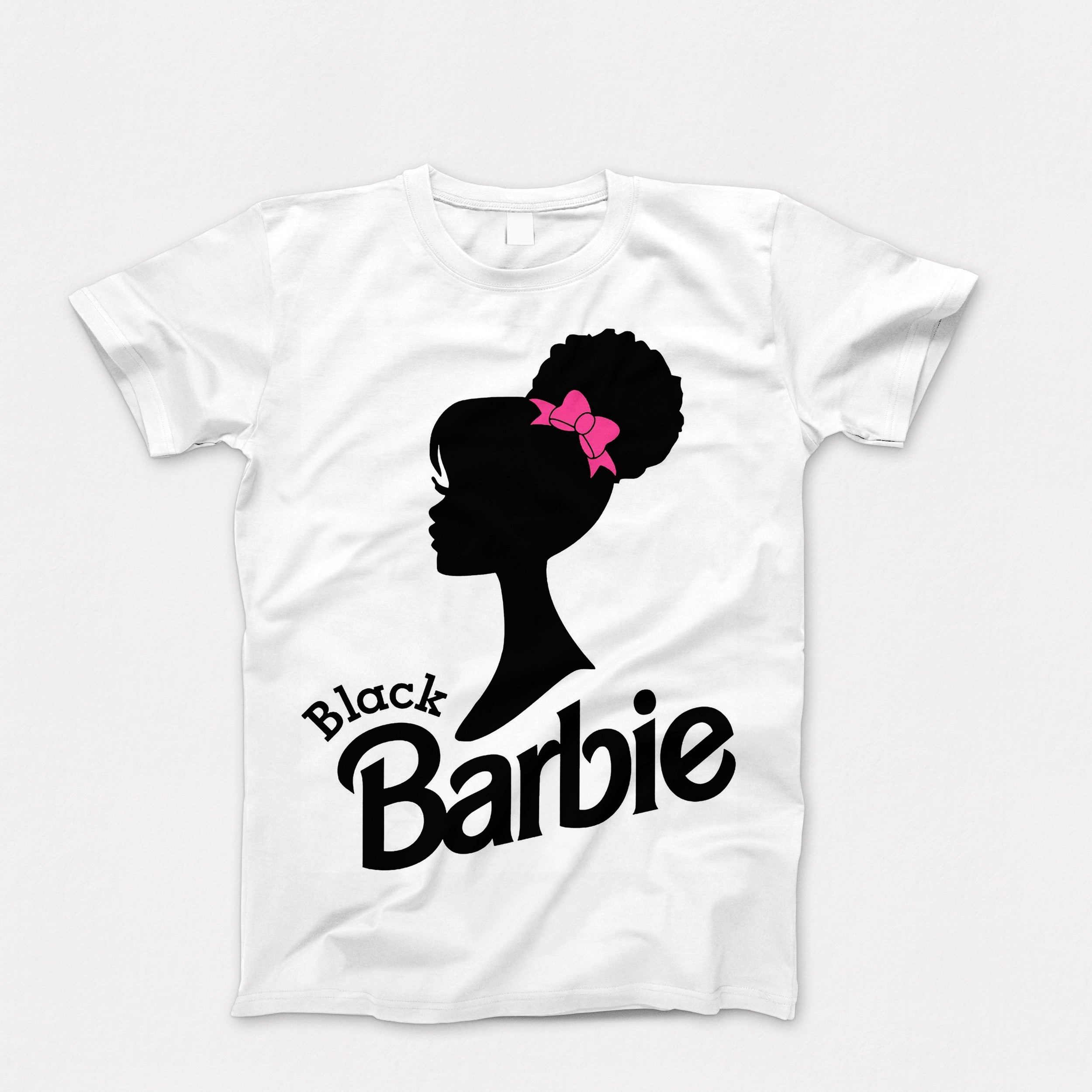 Kids Black Barbie Tee Shirt