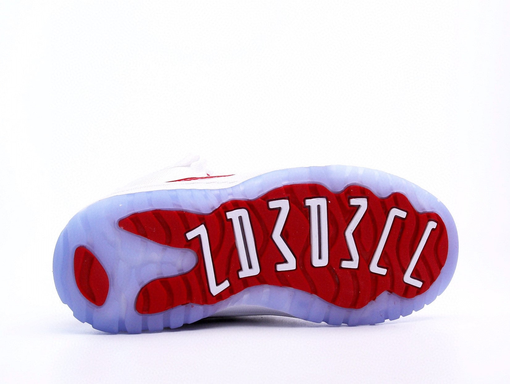 Sneaker in White & Red