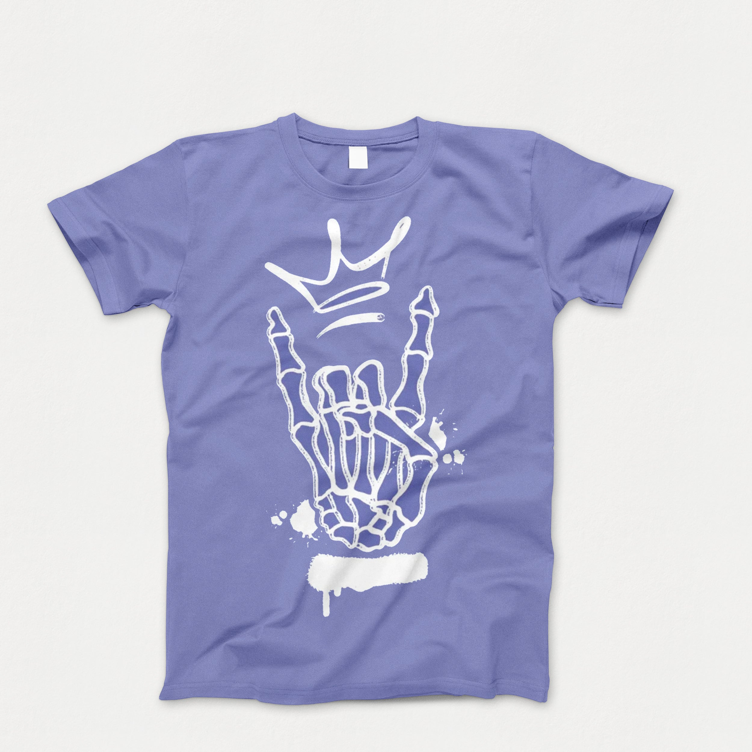 Unisex Adult Skeleton Hand Tee Shirt