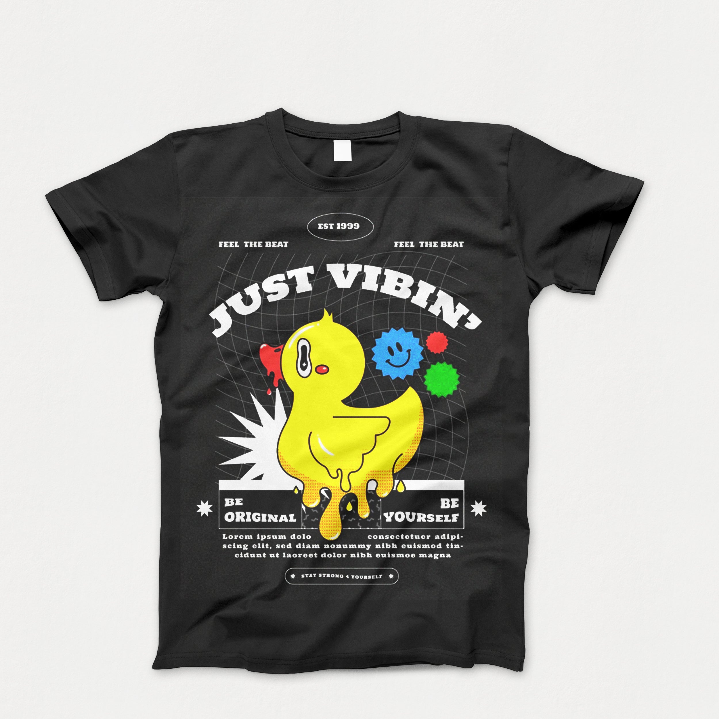 Unisex Adult Just Vibin Duck Tee Shirt