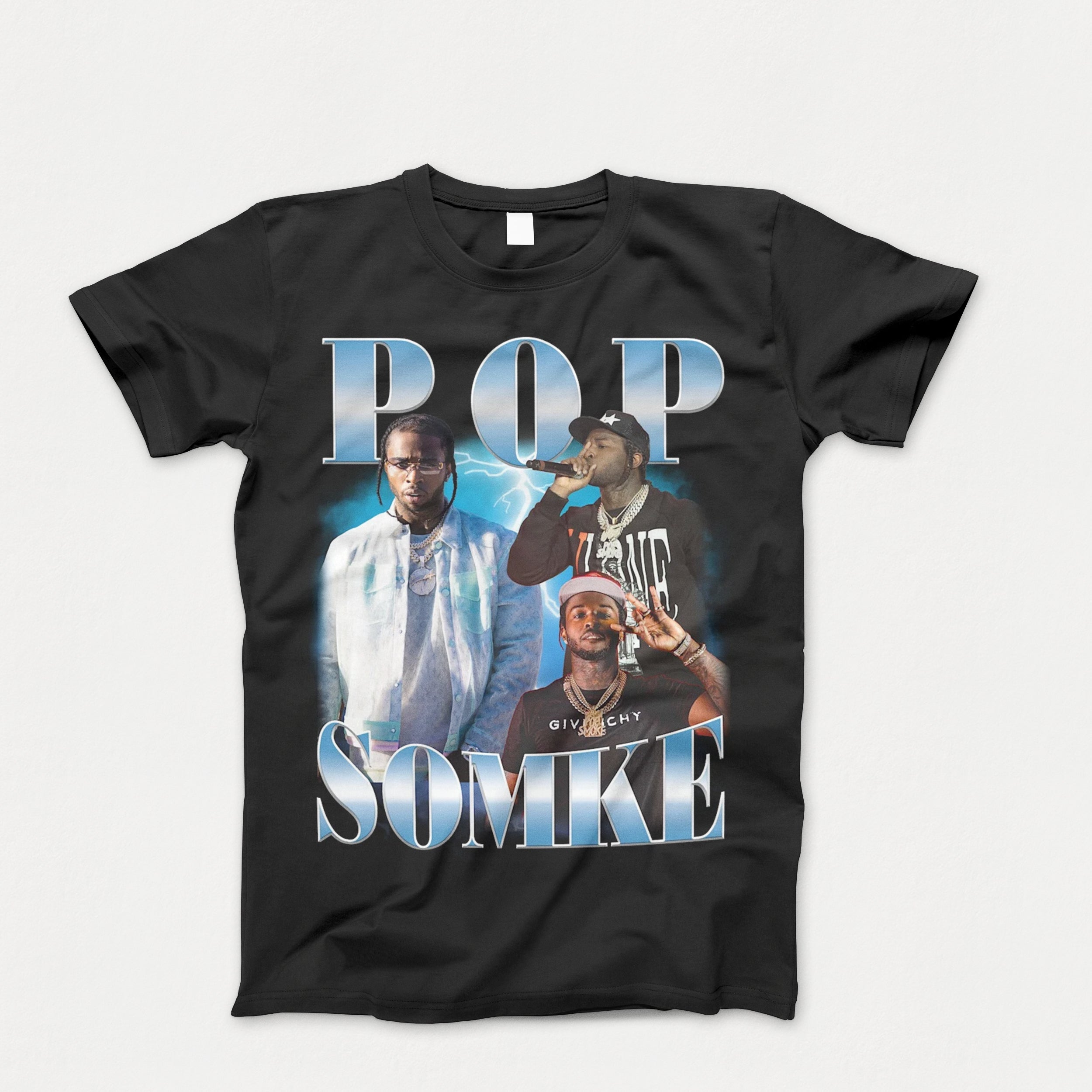 Unisex Adult Pop Smoke Tee Shirt