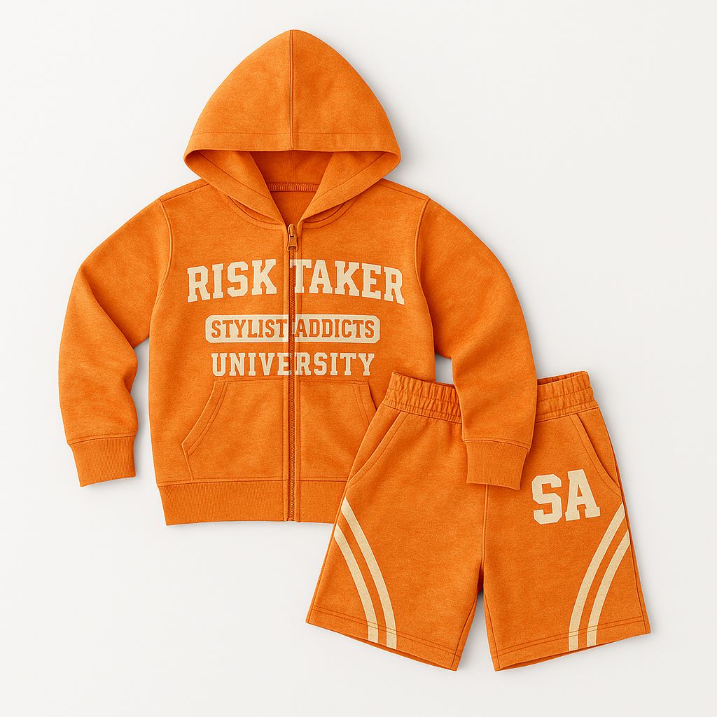 Kids Risk Taker Hoodie & Shorts Set