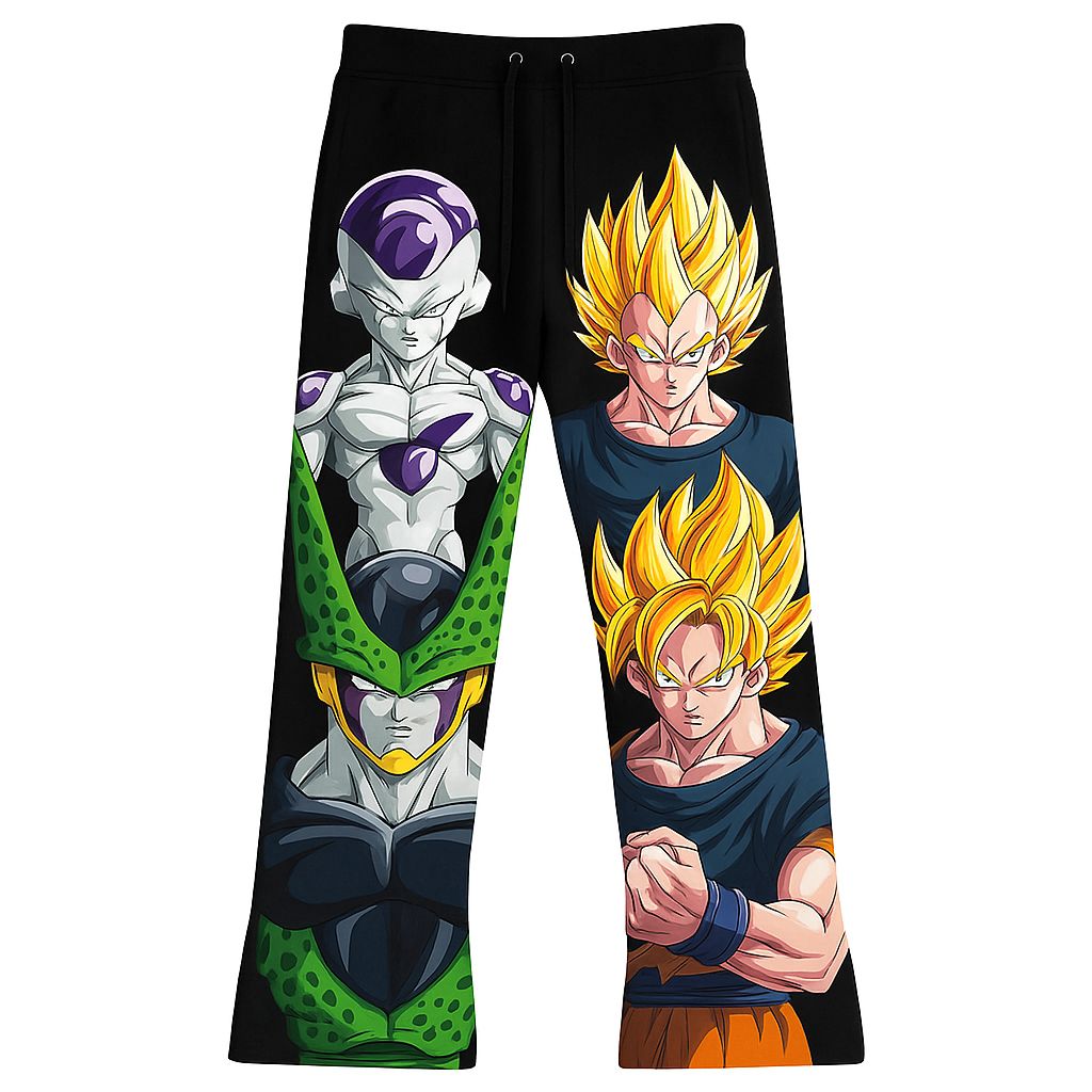 Kids jogger pants – vibrant anime character graphics