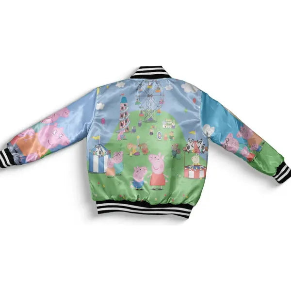 Women Blue Peppa Bomber